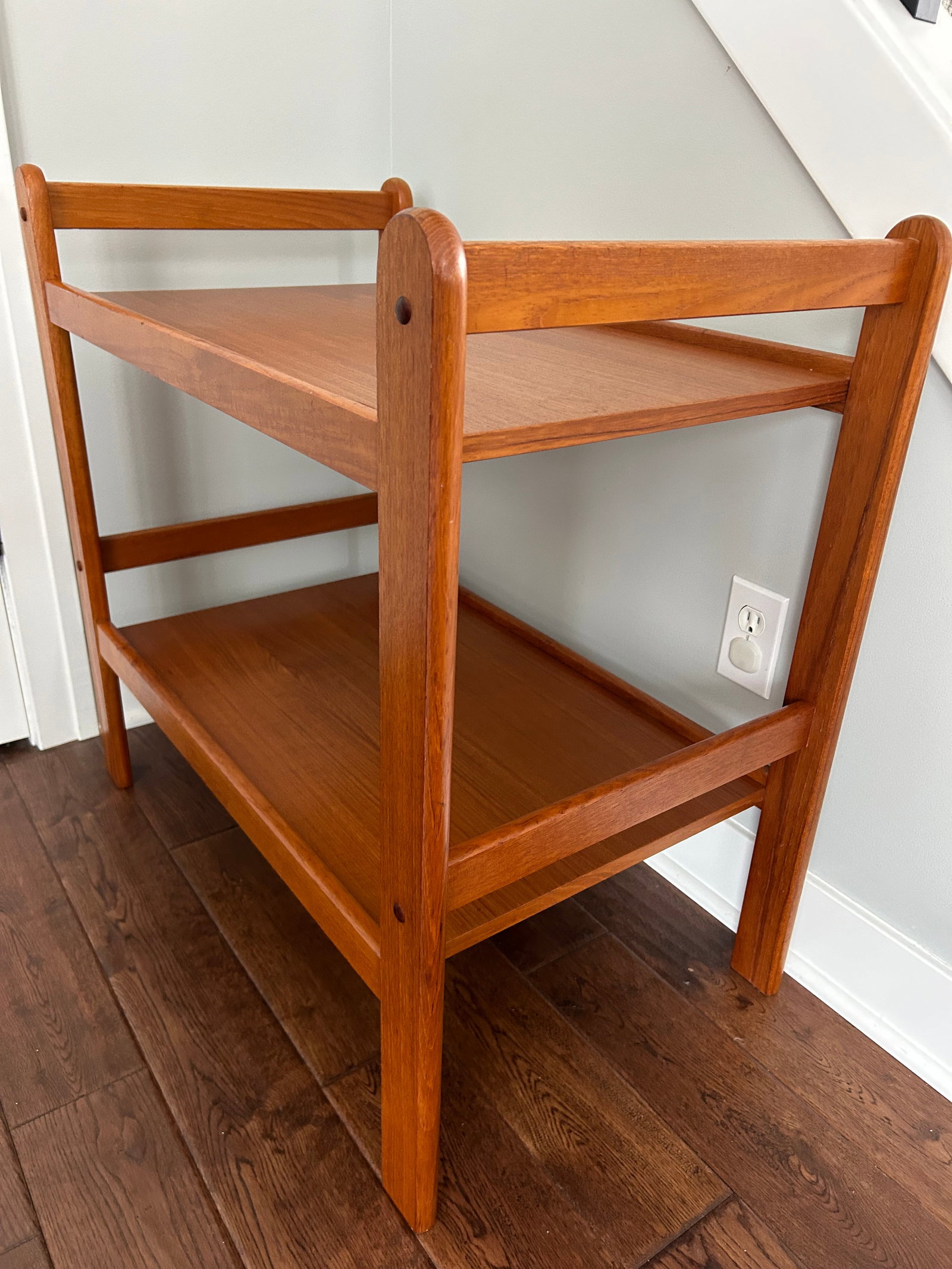 1960s Mid-Century Modern Teak Bar Cart Server - 6