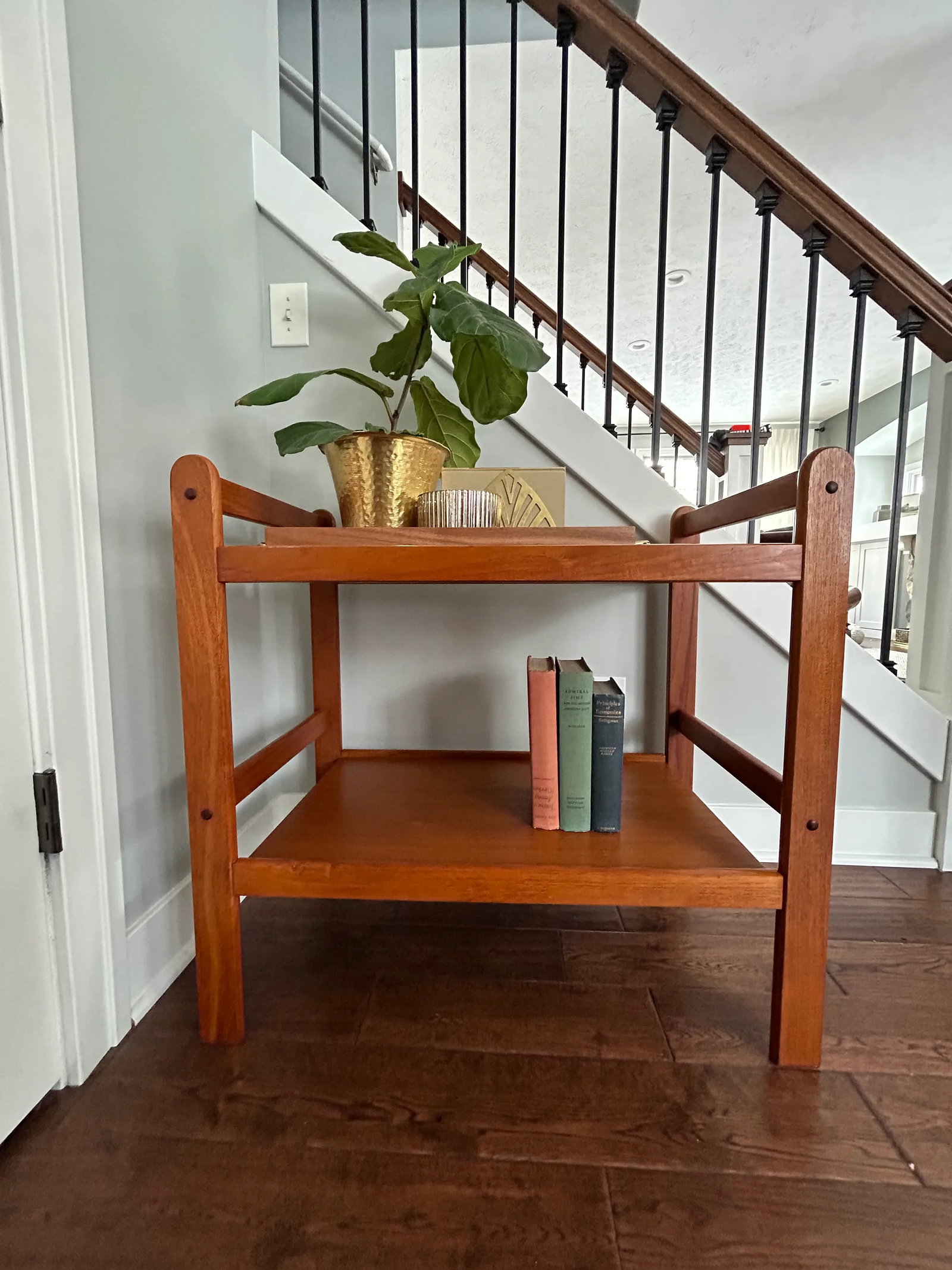 1960s Mid-Century Modern Teak Bar Cart Server - 7