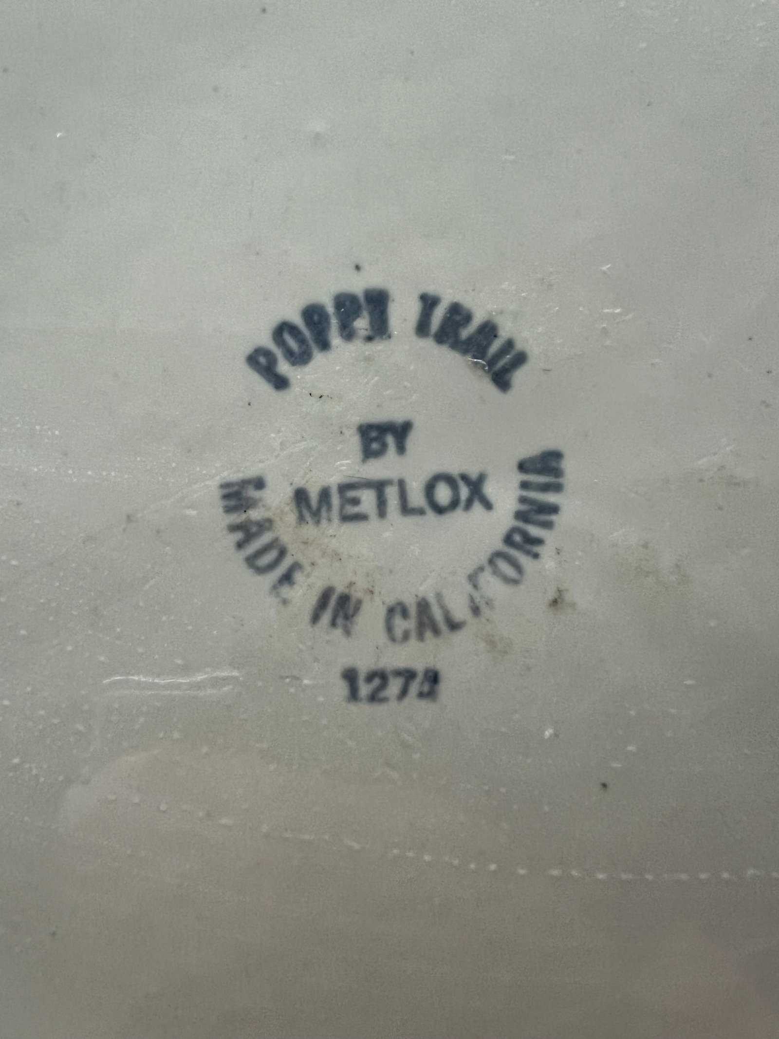Mid Century 13" Platter by Metlox Poppytrail Wild Poppy - 3