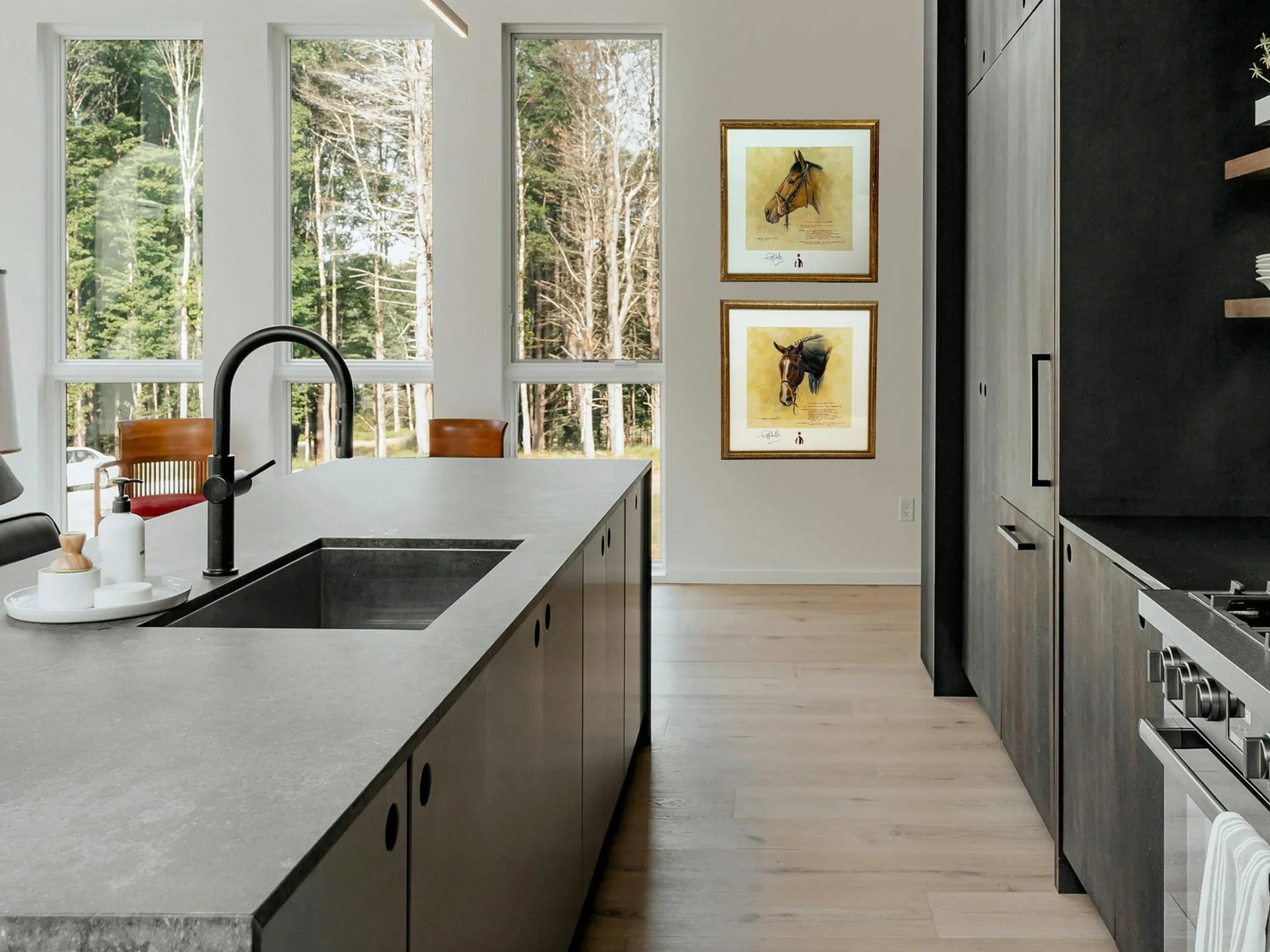 2000s "Hoo La Baloo" Vintage French Equestrian Watercolor Horse Painting by Martin Alford - 6