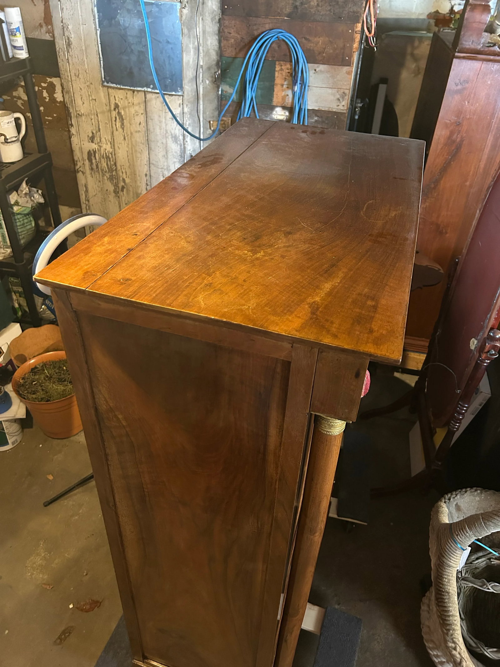 Antique French Empire Secretary Desk - 9