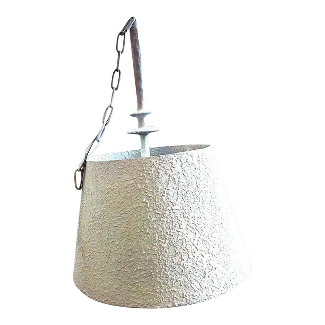 Palecek Etta Pendant in White: Palecek Etta Pendant Retail: $1,414.00 BULB TYPE: E26 COLOR: White MATERIAL: Aluminum, Metal NUMBER OF BULBS: 3 WATTAGE: 60W BRAND: Palecek DIMENSIONS: D 18" / W 18" / H 27" / 19.00 lbs PRODUCT ID: