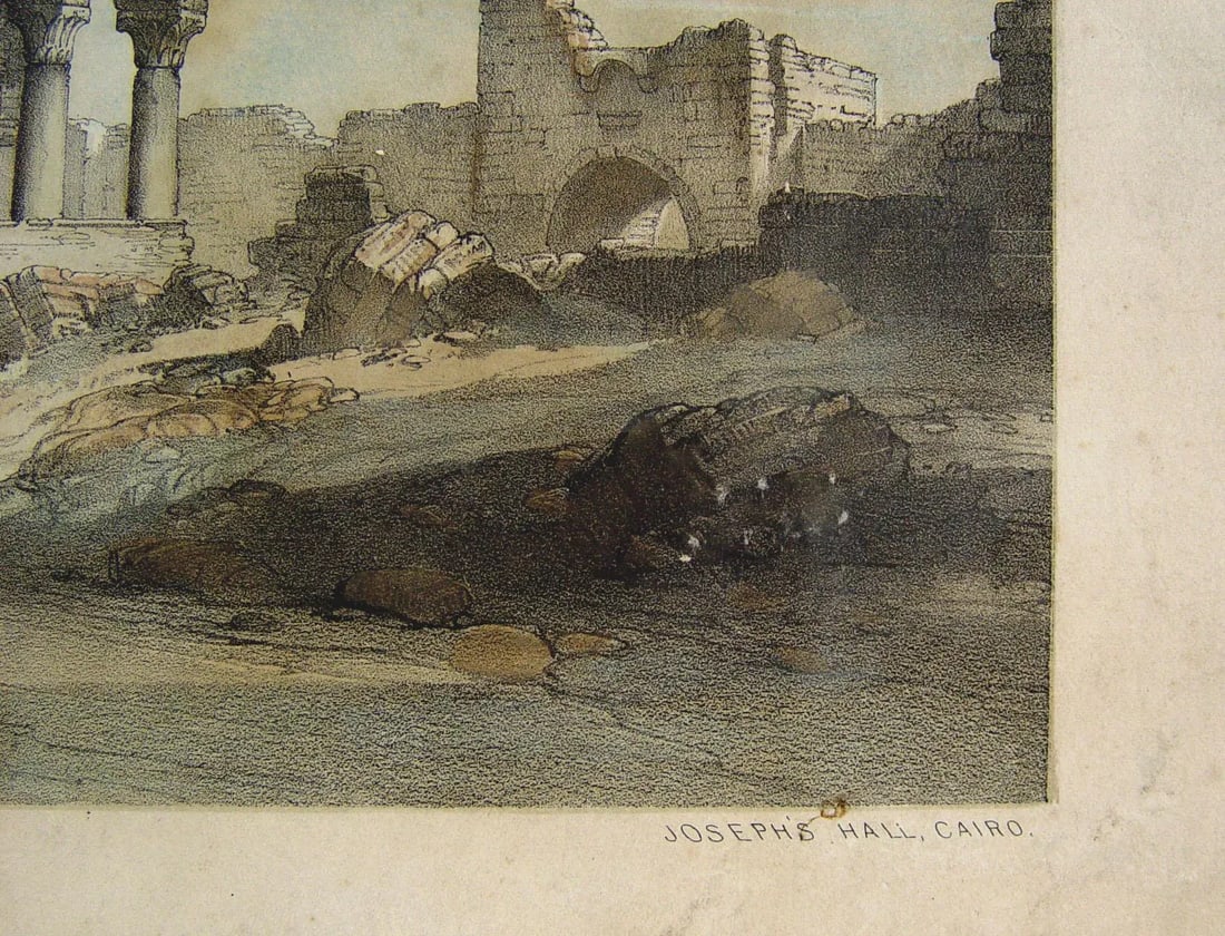 Mid 19th Century Josephs Hall, Cairo Egypt, 1840 - 4