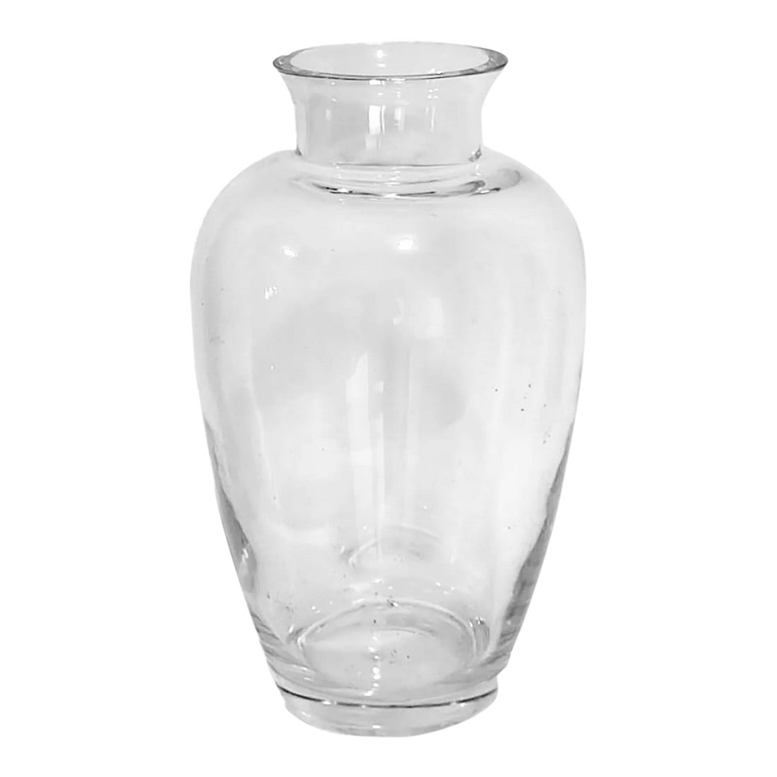 Large Antique Clear Glass Vase - Thick & Heavy: Rare vintage/antique clear glass vase. Rare in thickness and size! I can think of so many ways to use this cool piece. Think wine corks, pennies, kitchen utensils or maybe just flowers! Glass