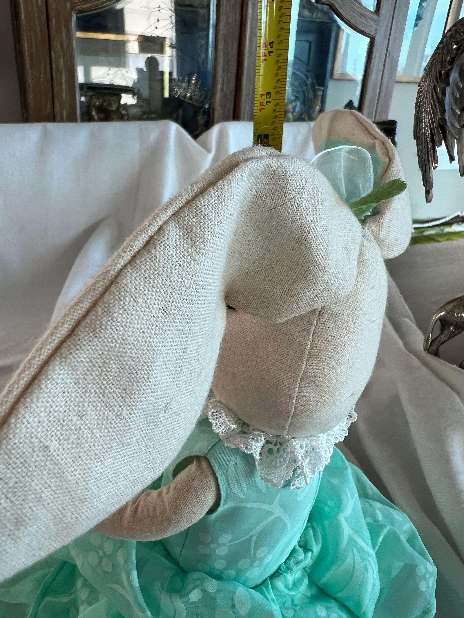 Ballerina Bunny Rabbit Teal Dress Yellow Flowers. 28" - 10