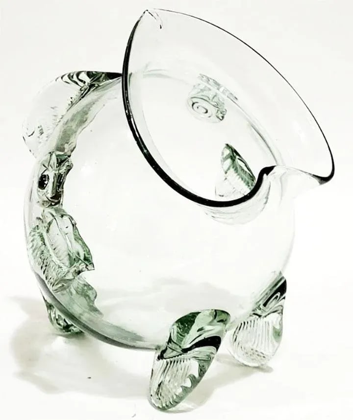 Mid-Century Blenko Style Hand Blown Fish Vase - 3