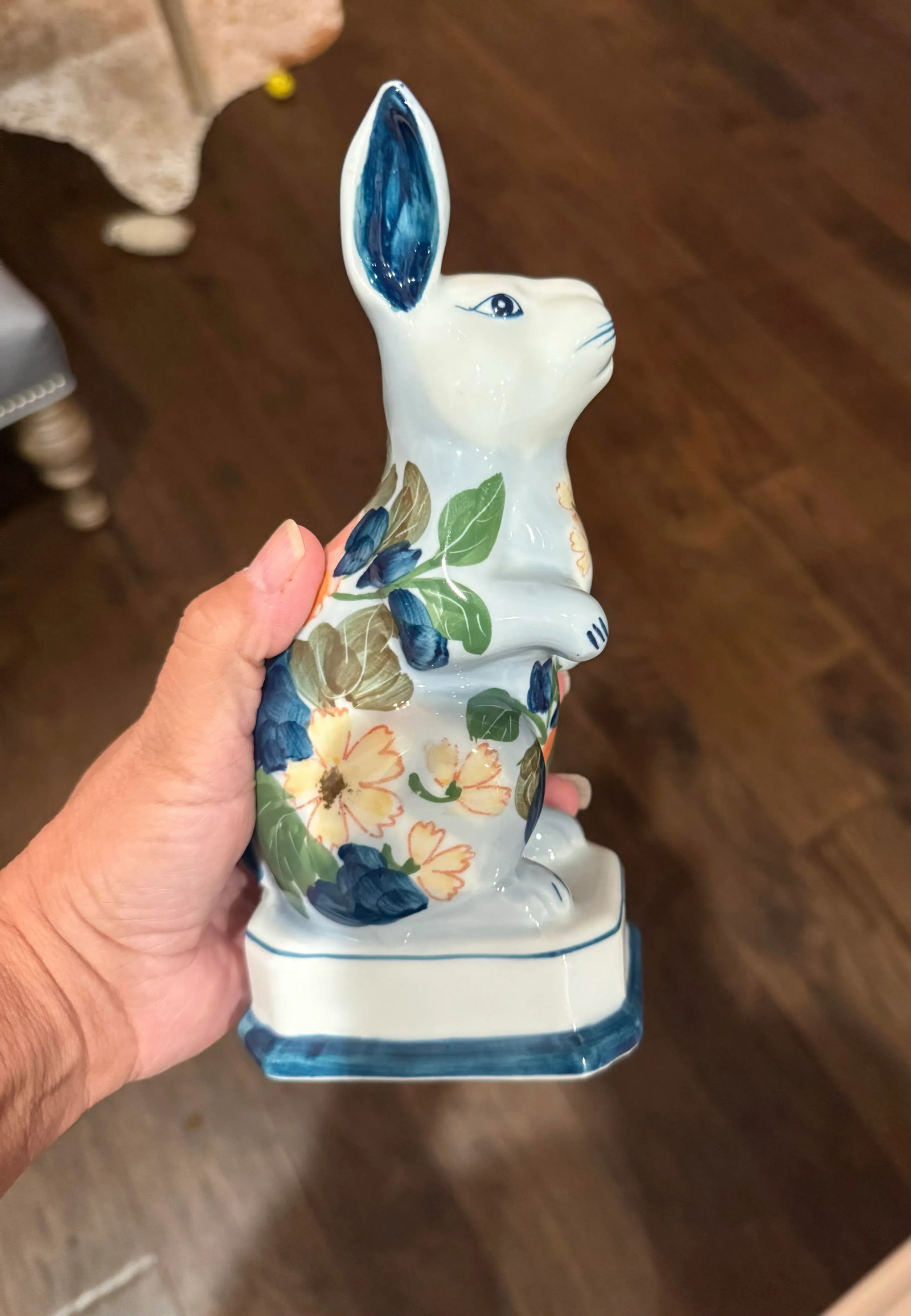 Vintage Floral Bunny Rabbit - 6