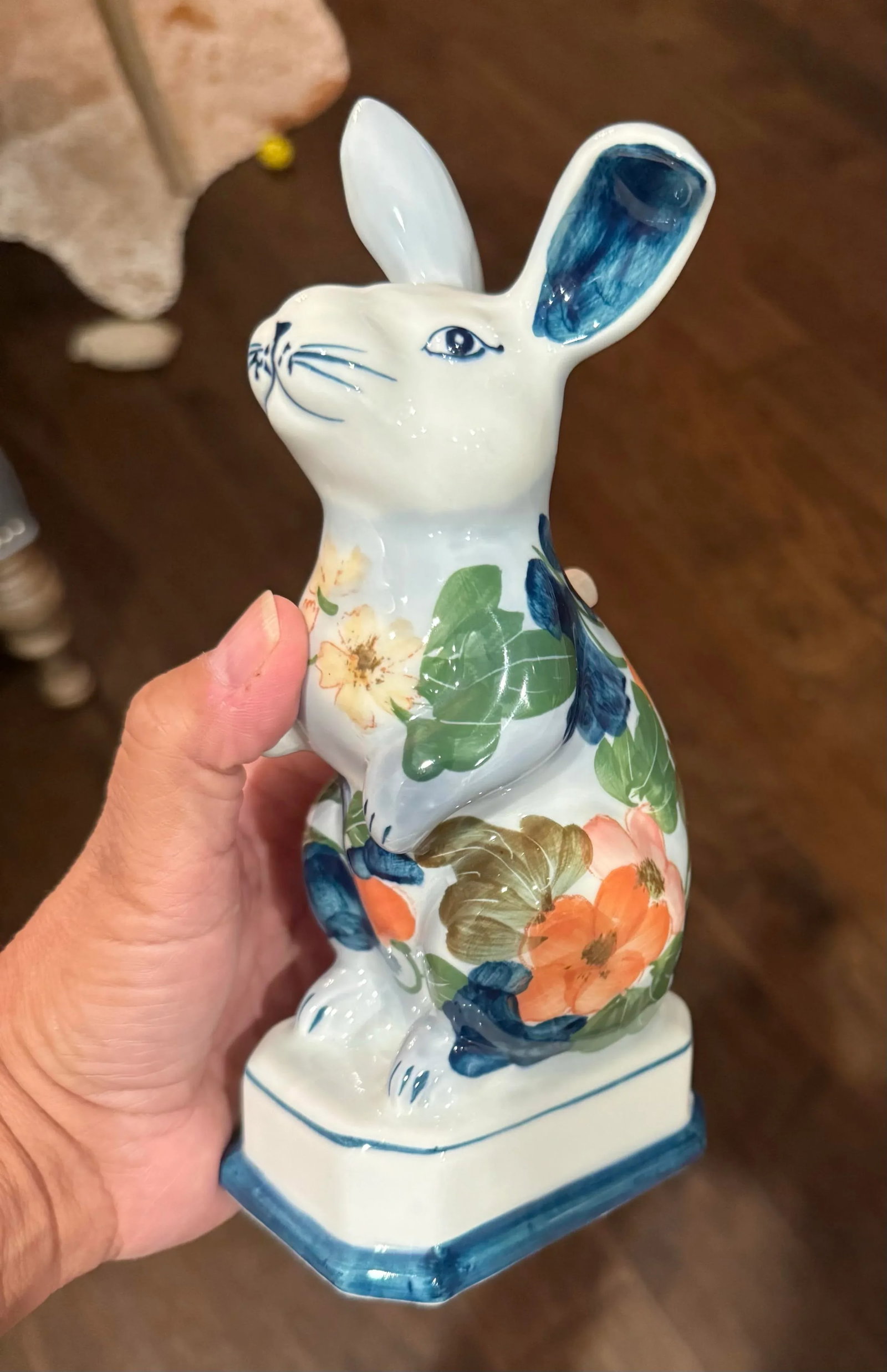 Vintage Floral Bunny Rabbit - 7