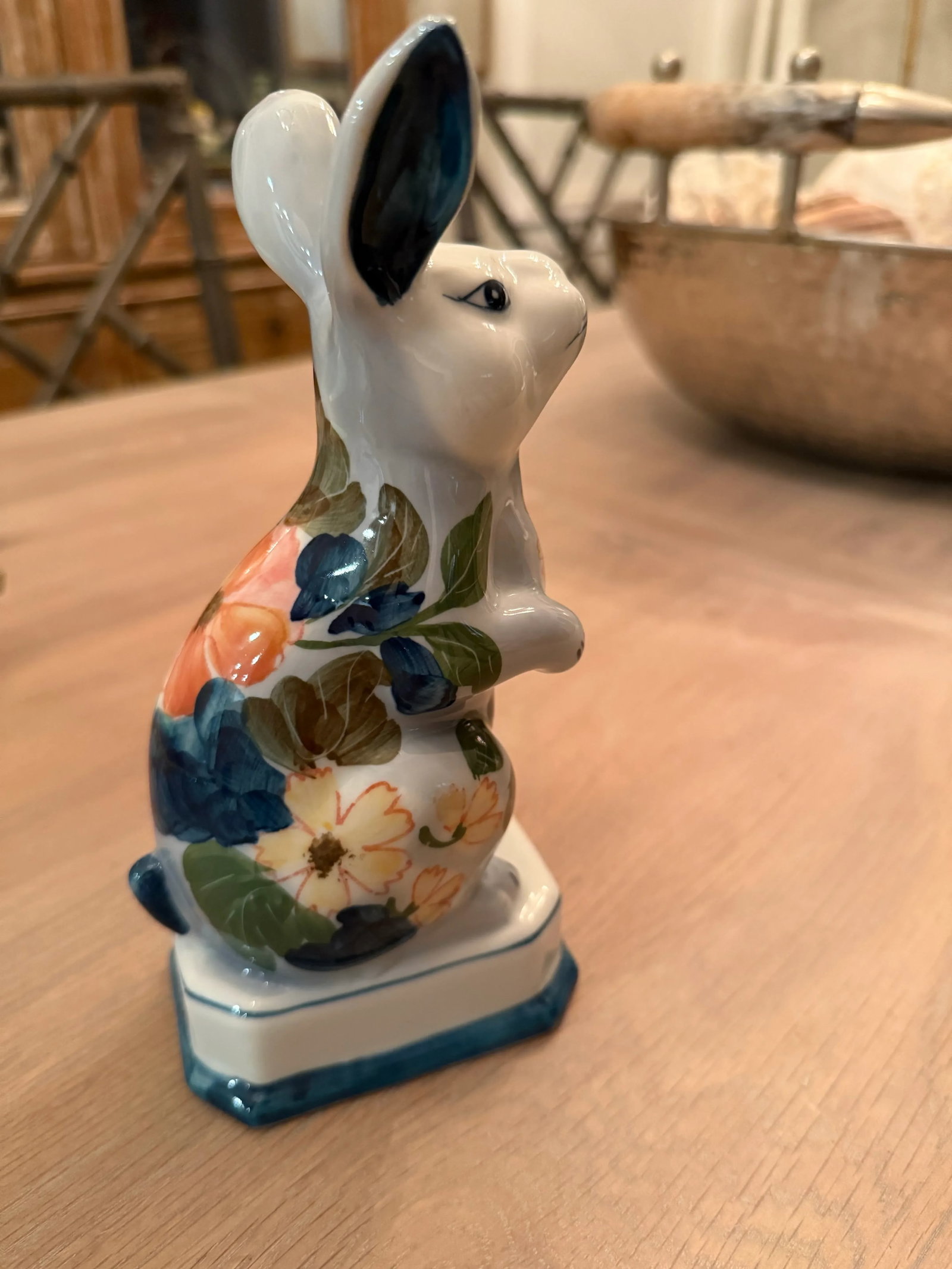 Vintage Floral Bunny Rabbit - 9