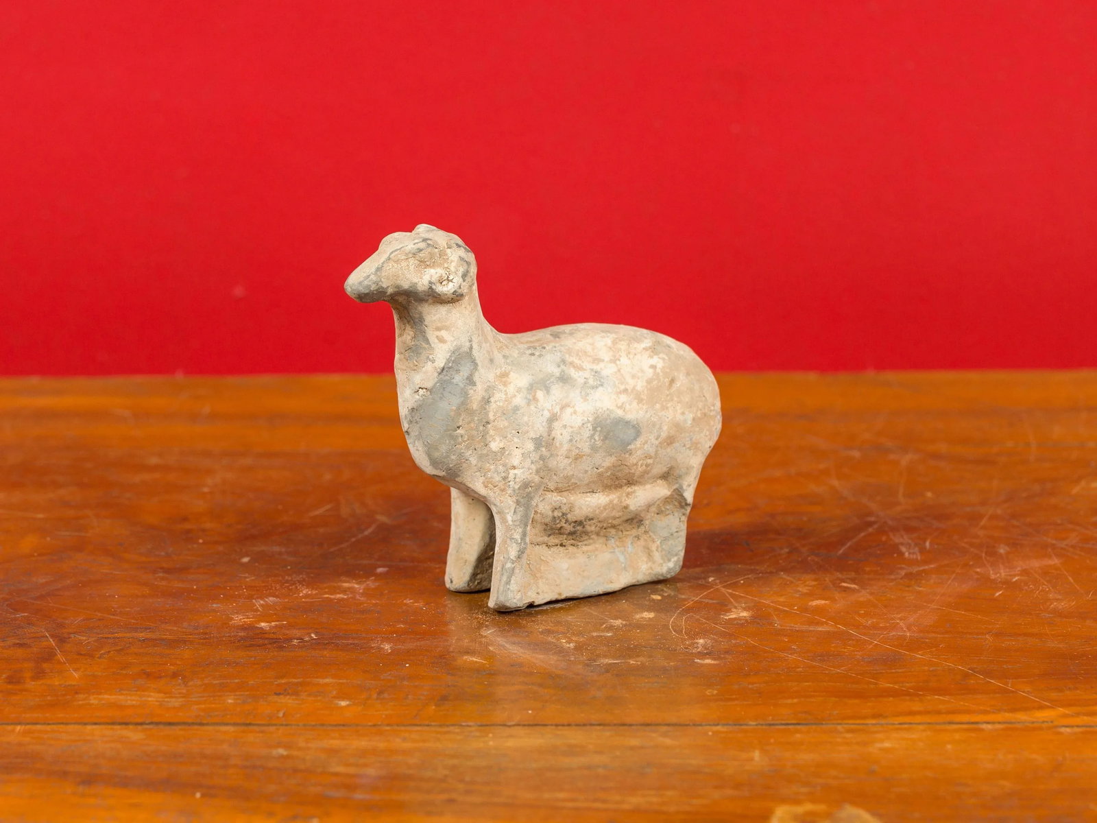 Small Chinese Han Dynasty Terracotta Sheep Mingqi, circa 202 BC-200 AD - 8