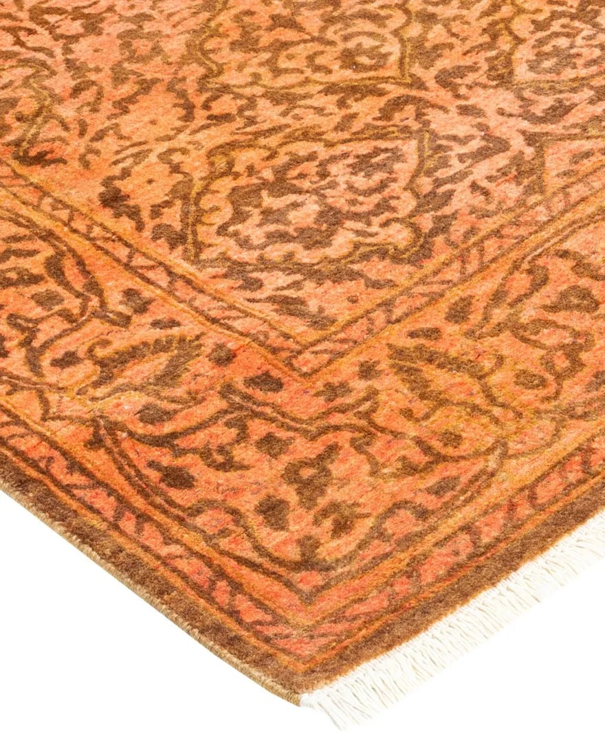 Mogul, One-of-a-Kind Hand-Knotted Runner Rug - Yellow, 2' 7" x 13' 9" - 2