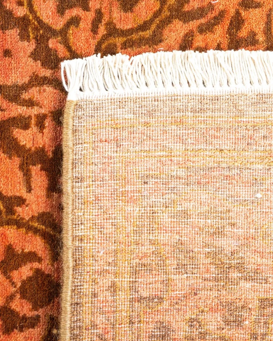 Mogul, One-of-a-Kind Hand-Knotted Runner Rug - Yellow, 2' 7" x 13' 9" - 5