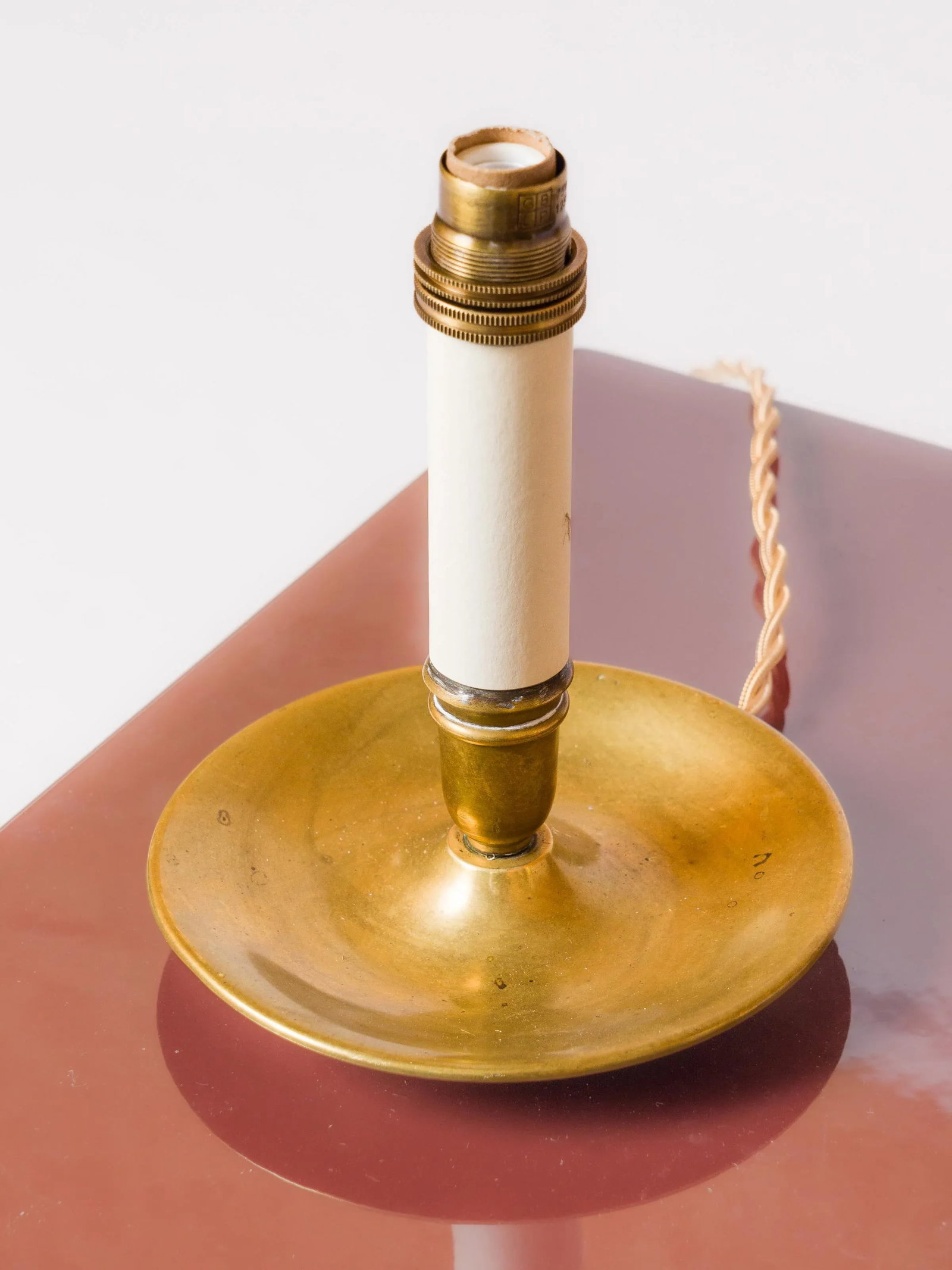 Pair of Neoclassical Style Bronze Candlestick Table Lamps, France 1960s - 6