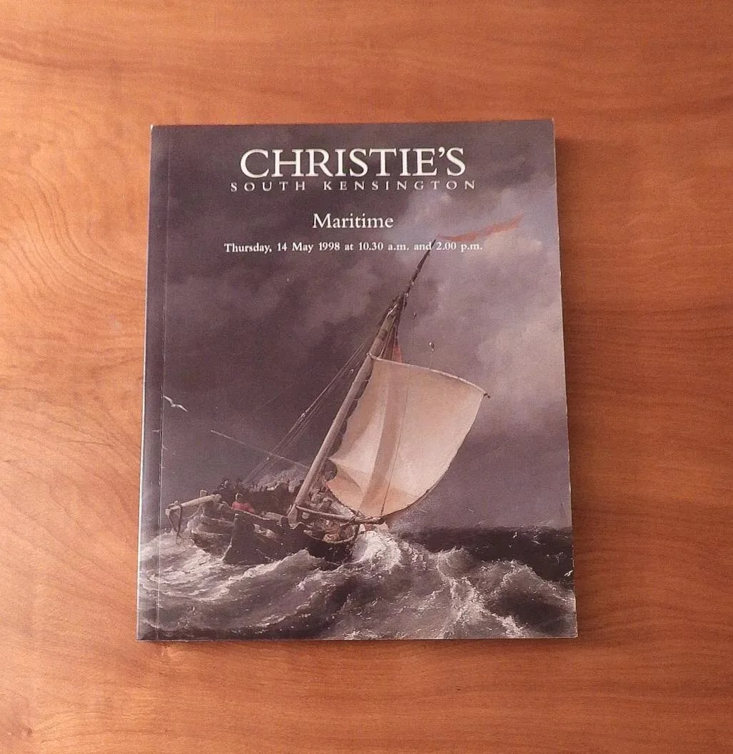 Christie's London Maritime Art & Memorabilia Auction Catalog 1998 - 2
