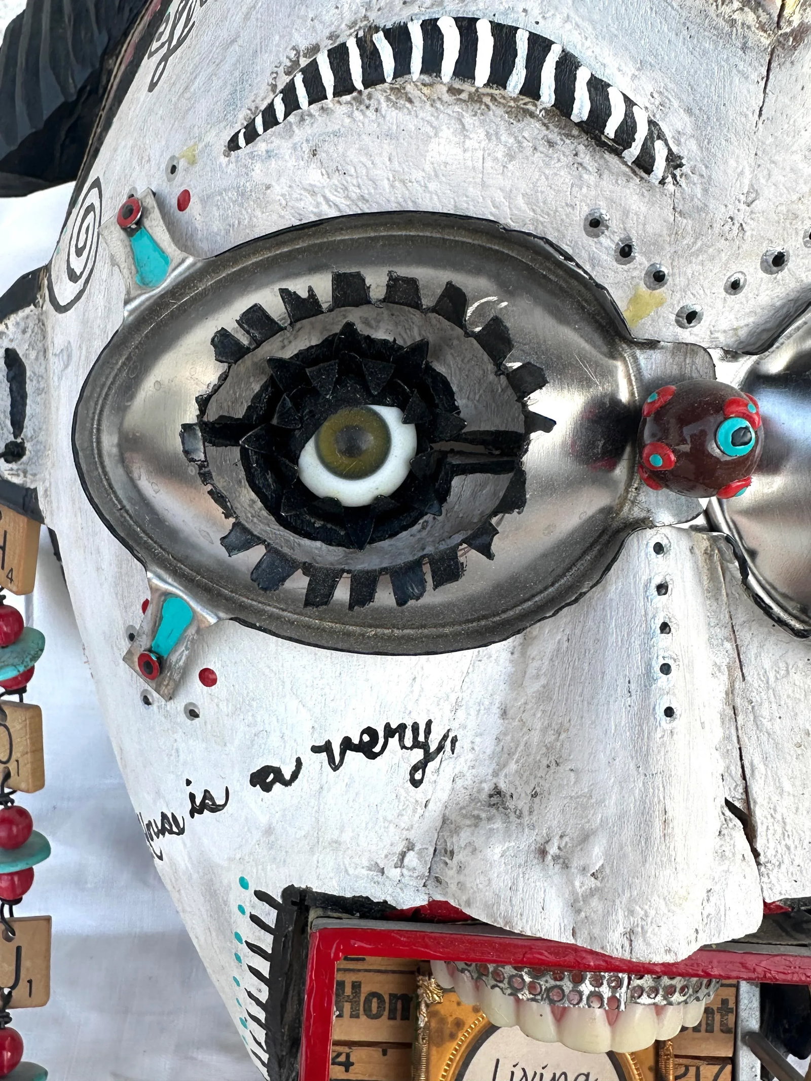 Whimsical Mixed Media Wall Art "Living Inside My Head" by Lauretta Lowell - 2