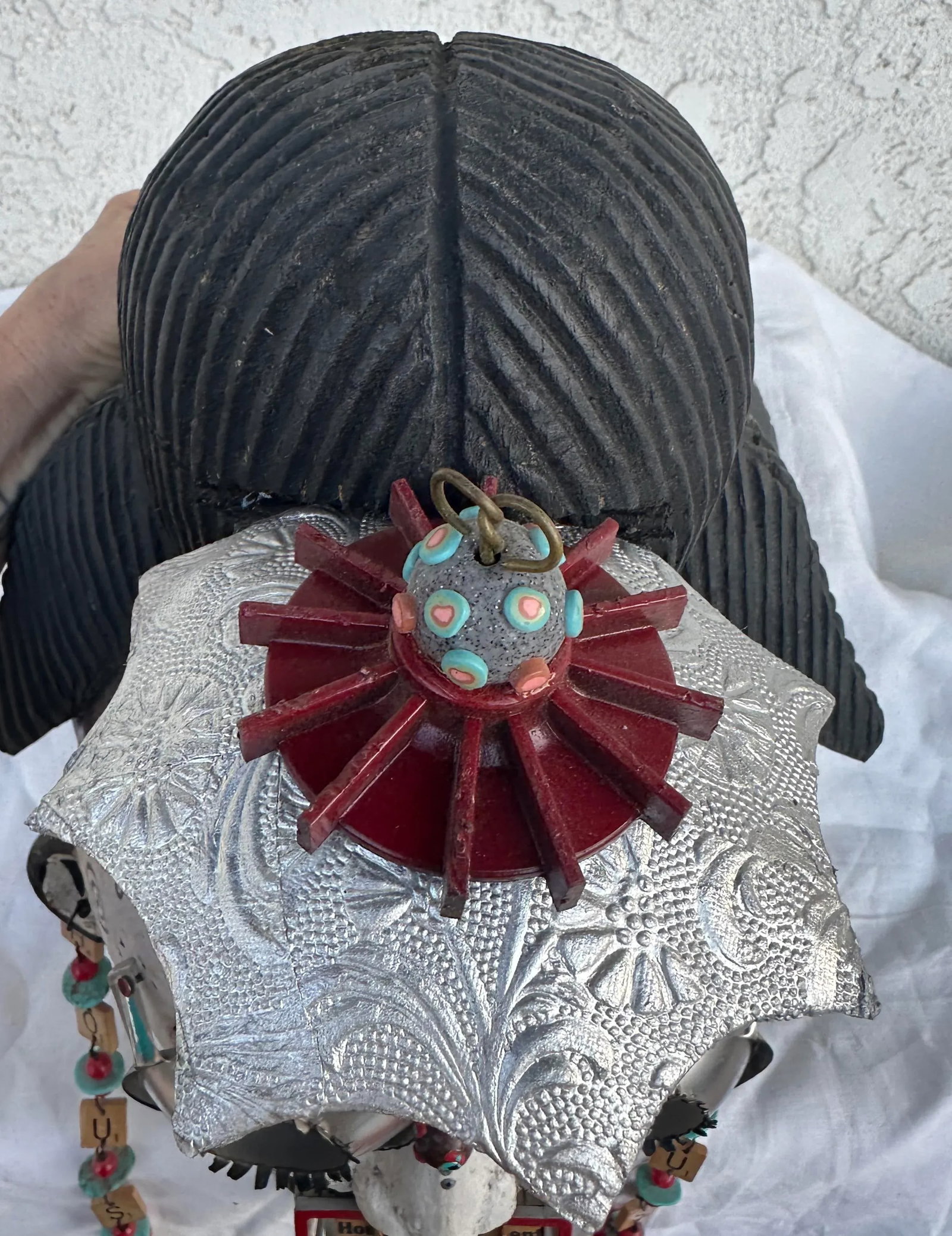 Whimsical Mixed Media Wall Art "Living Inside My Head" by Lauretta Lowell - 5