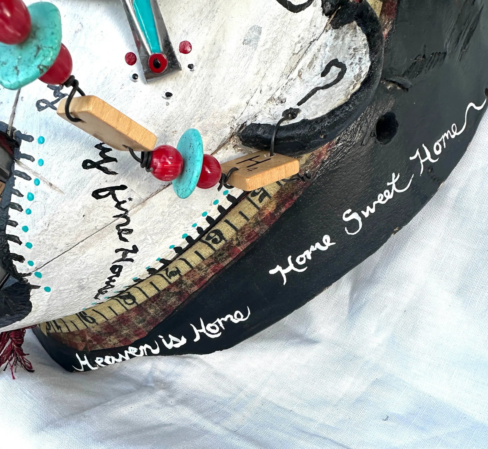 Whimsical Mixed Media Wall Art "Living Inside My Head" by Lauretta Lowell - 6