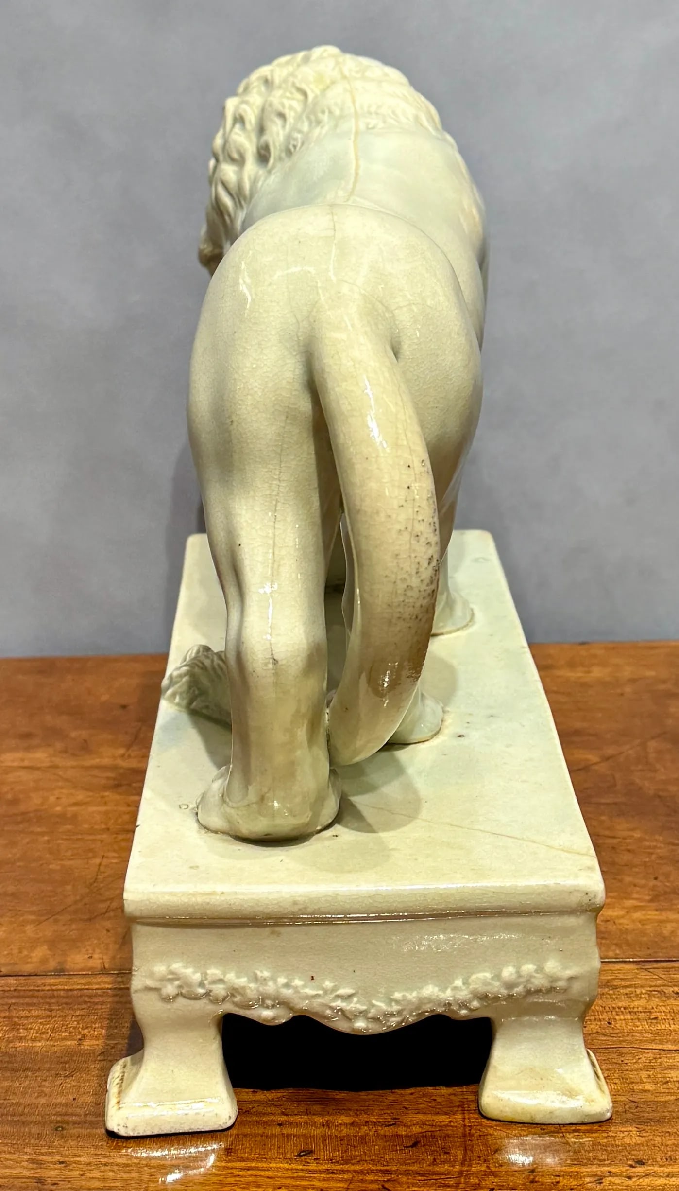 Staffordshire Pearlware Lion Figure Attributed to Sherratt, 1830 - 3
