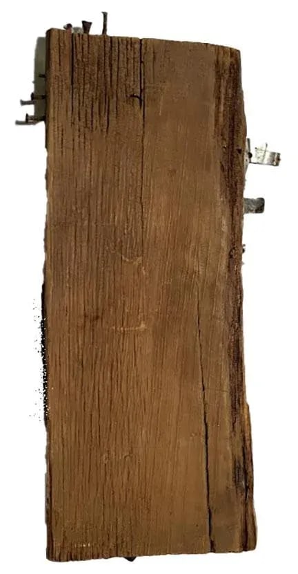 Funky Folk Art Painting on Raw Wood - - 5