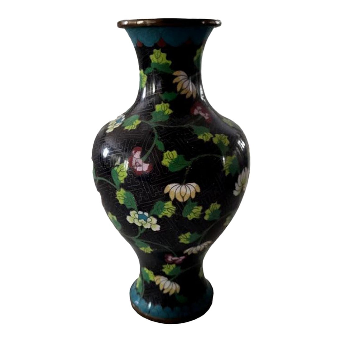Vintage Chinese Cloisonné Vase (1 of 4)