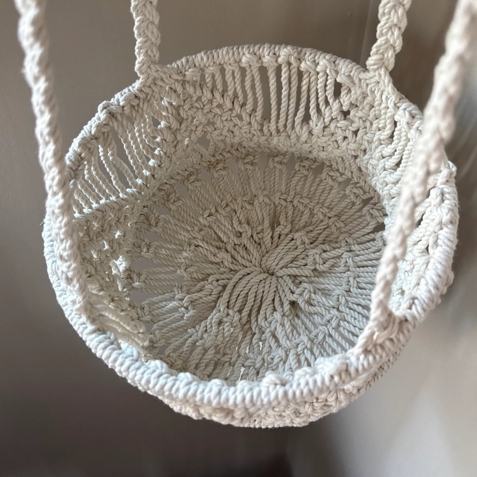 Handwoven Cotton Macrame Tiered Plant Hanger - 8