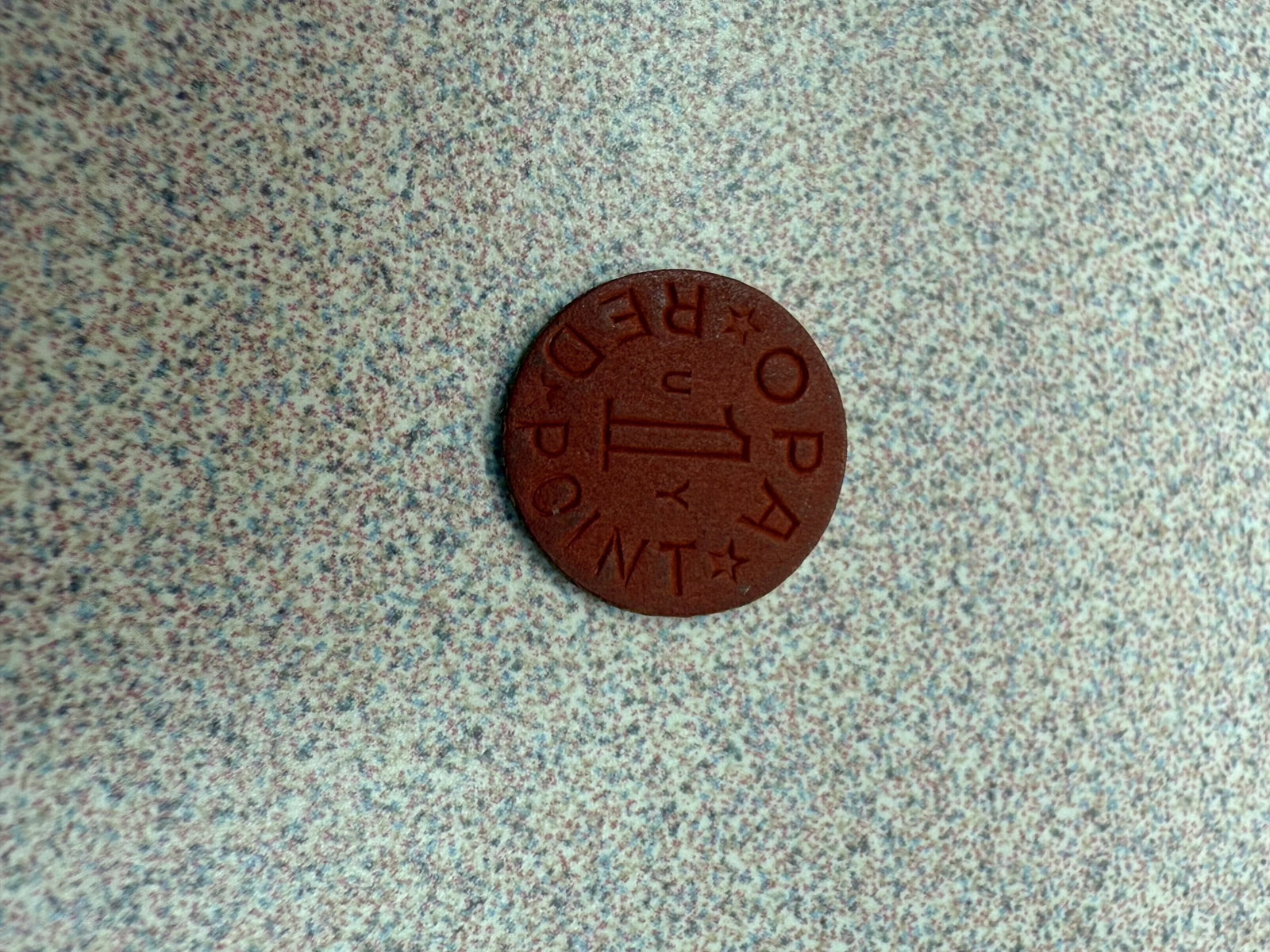 1940s World War II Red Point Ration Token - 3