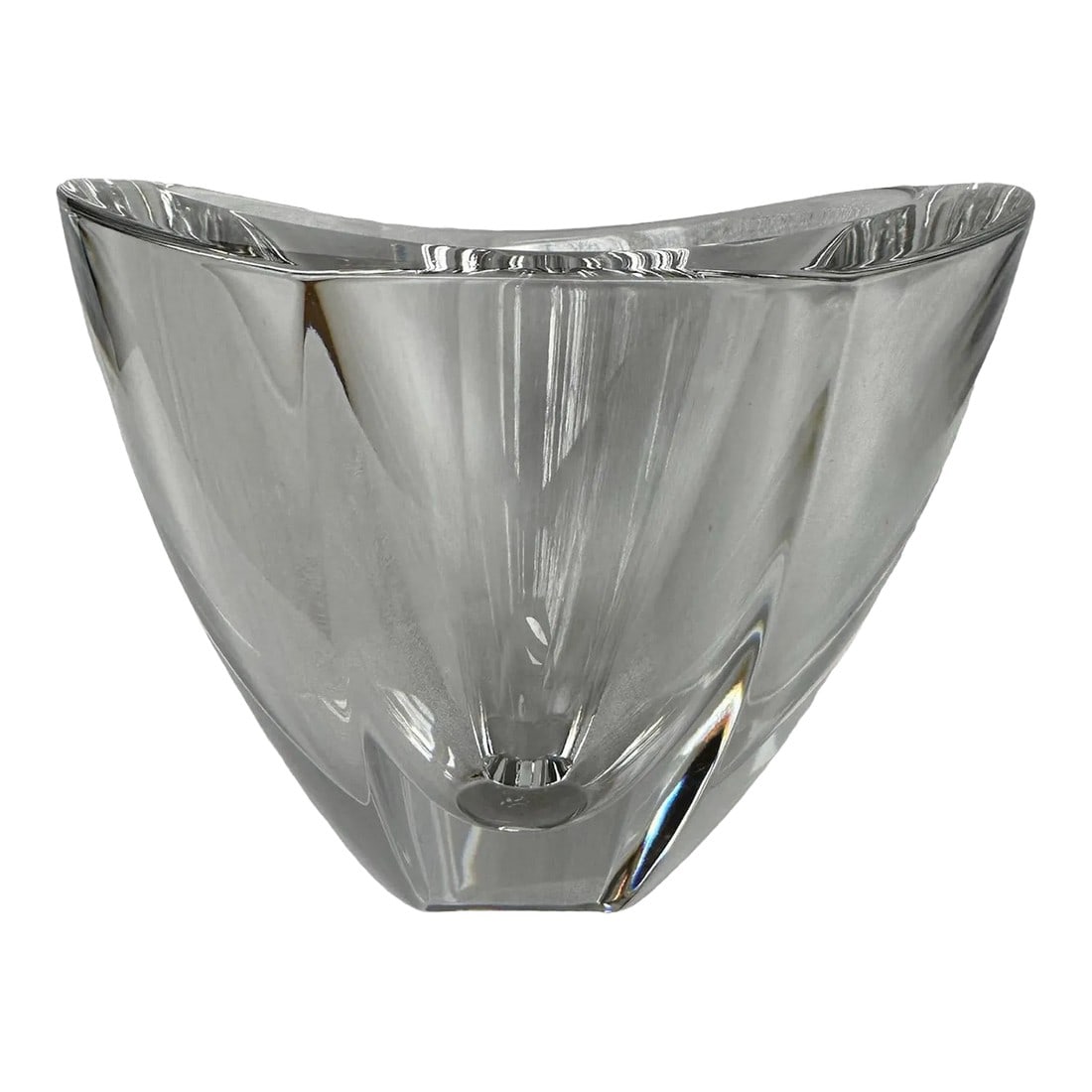 Orrefors Mirror Vase Bowl Sweden Erika Lagerbielke 1980's (1 of 8)