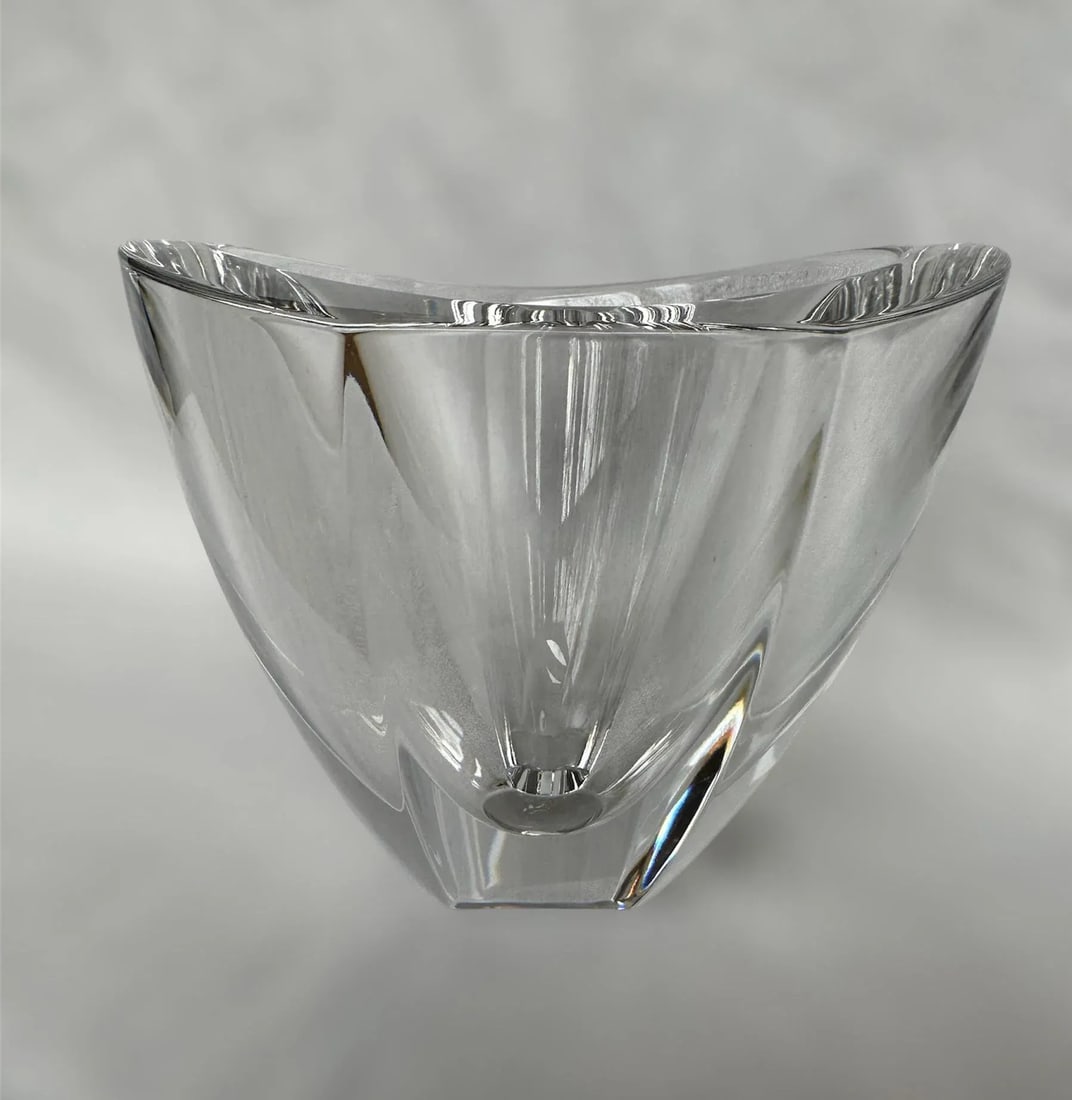 Orrefors Mirror Vase Bowl Sweden Erika Lagerbielke 1980's - 3