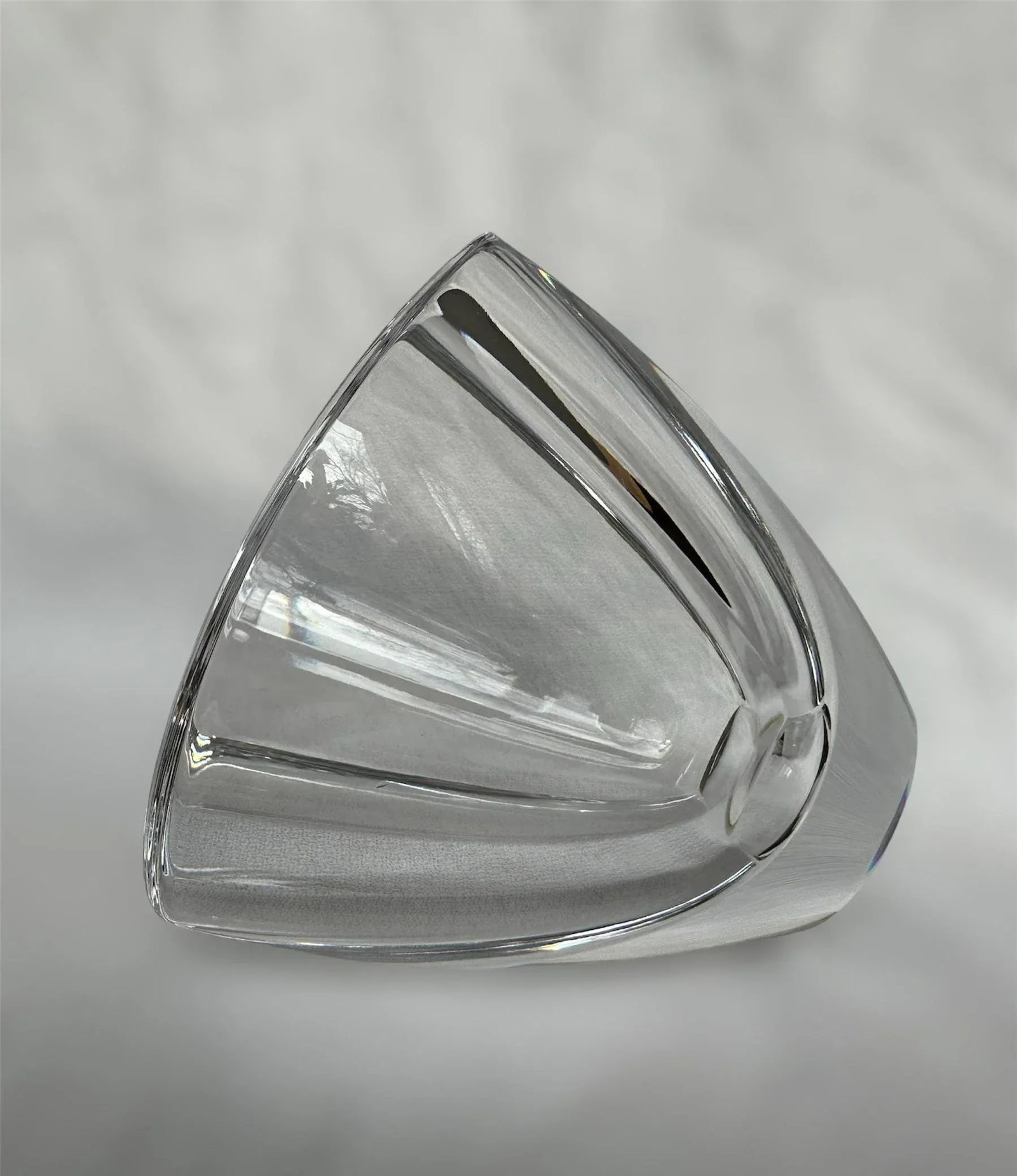 Orrefors Mirror Vase Bowl Sweden Erika Lagerbielke 1980's - 5