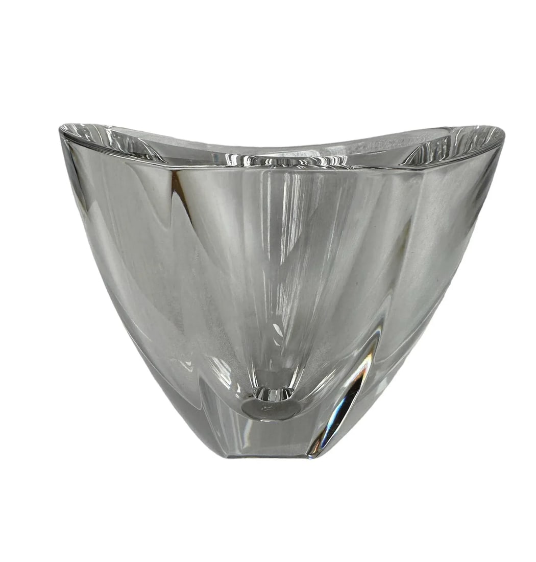 Orrefors Mirror Vase Bowl Sweden Erika Lagerbielke 1980's - 8