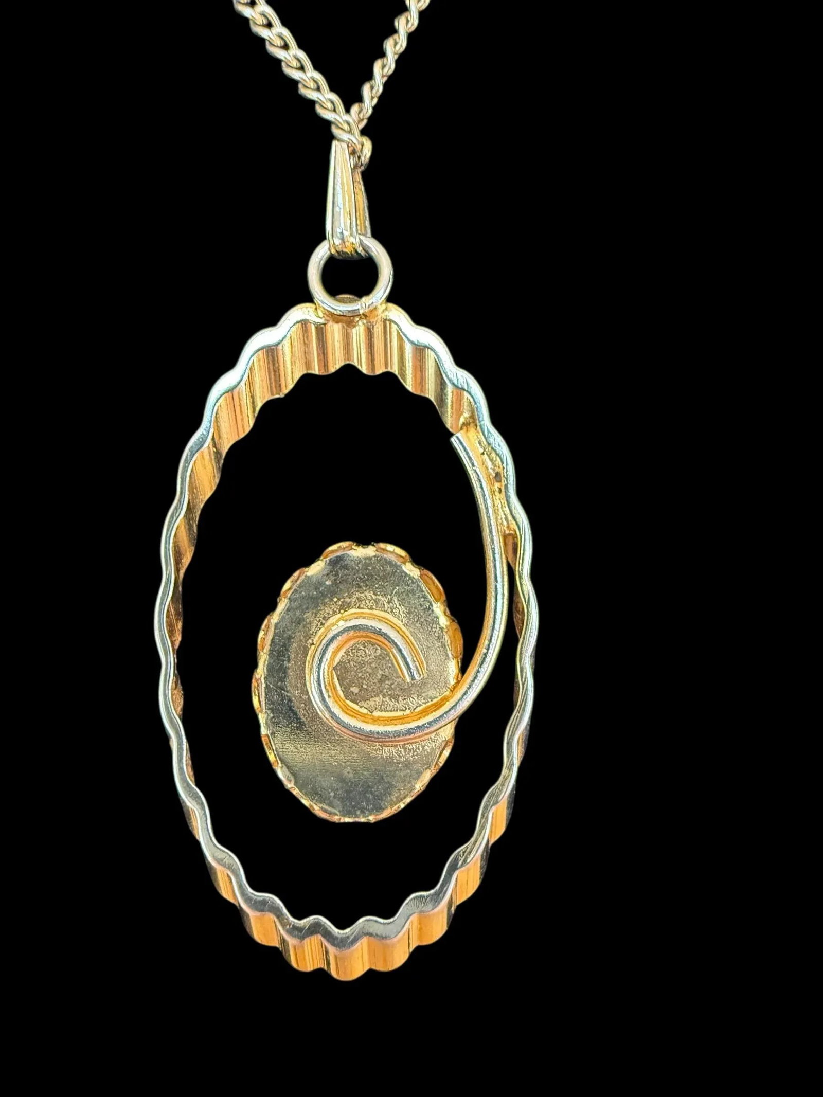 Mid 20th Century Mexican Cantera Fire Opal Pendant Necklace - 3