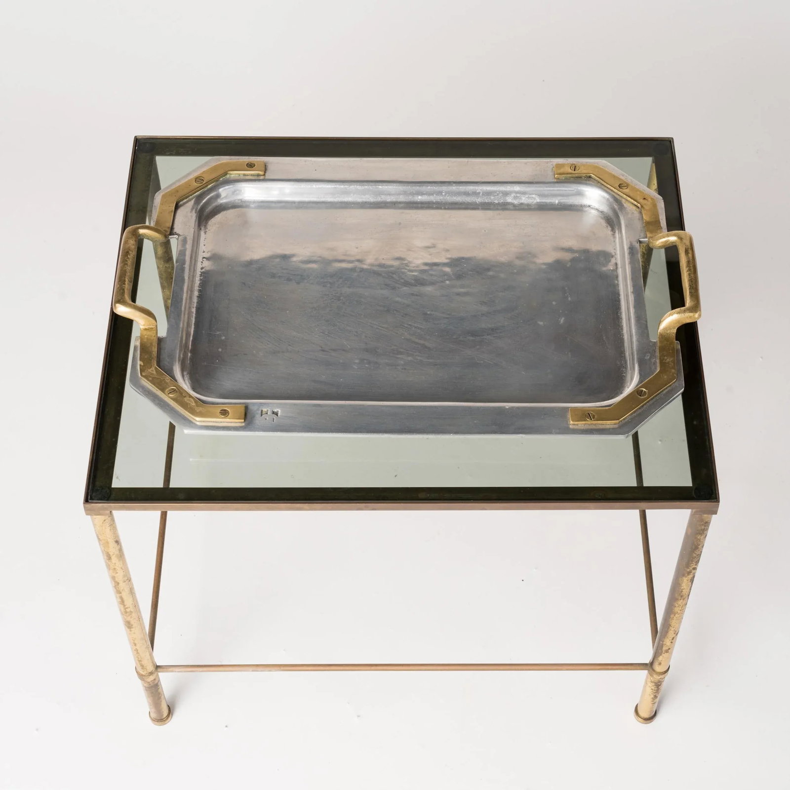 Silver and Bronze Mixed Metals Signed Tray by David Marshall, Spain 1970s - 6