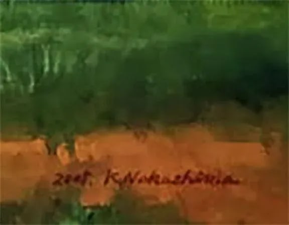 Charming Oil on Canvas Painting -Serene Springime Mountain Scene - 6