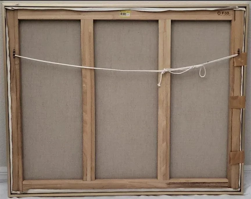 Charming Oil on Canvas Painting -Serene Springime Mountain Scene - 7