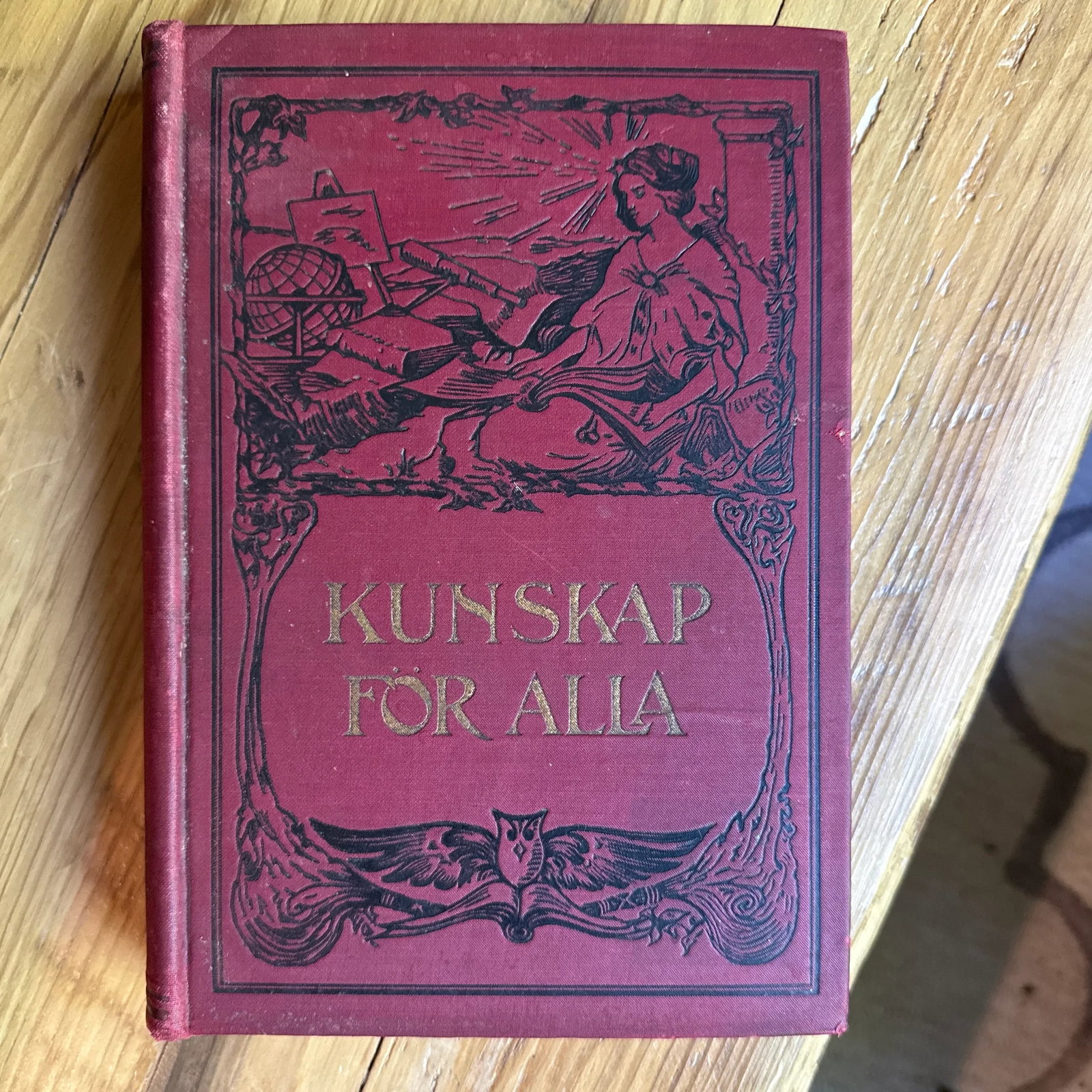 1905 Swedish Literature Antique Hardcover Kushan for Alla Knowledge for All - 2
