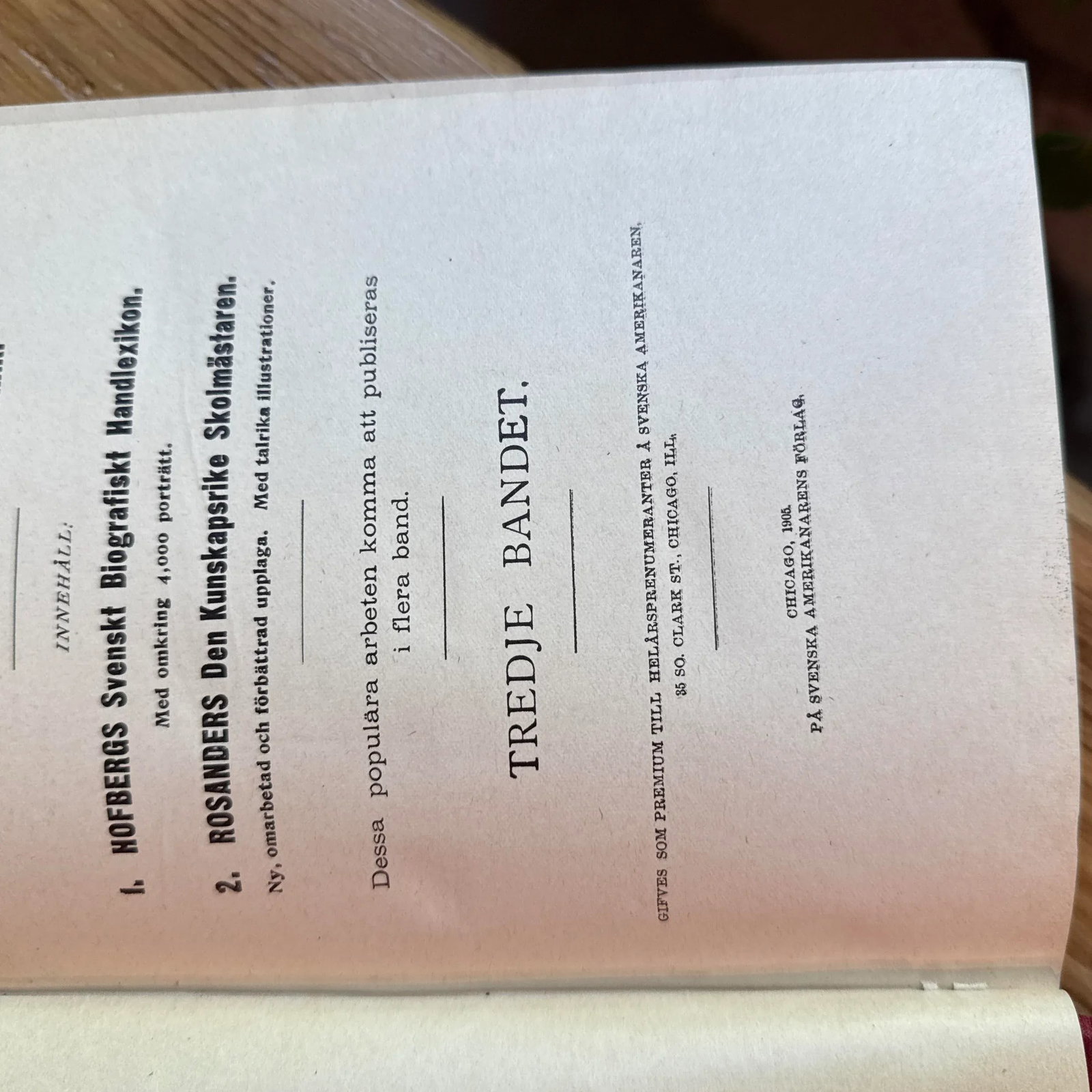 1905 Swedish Literature Antique Hardcover Kushan for Alla Knowledge for All - 5