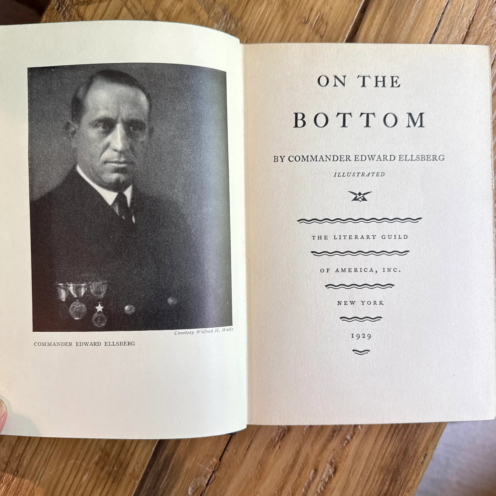 1929 Hardcover Historical Maritime Non-Fiction on the Bottom by Commander Edward Ellsberg, S-51 Subm - 8