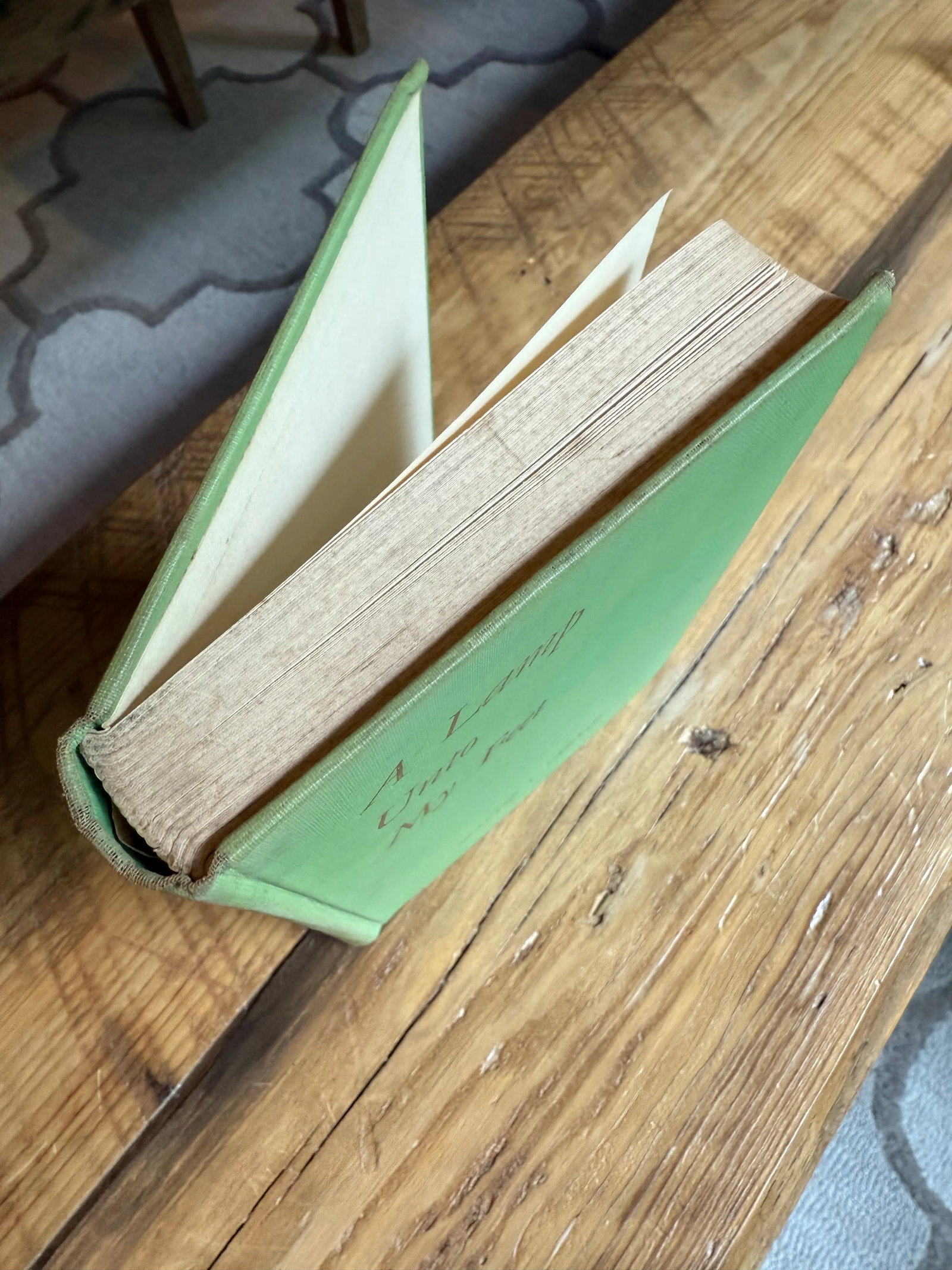 1956 Green Hardcover Book a Lamp Unto My Feet by Walter C. Lanyon - 6