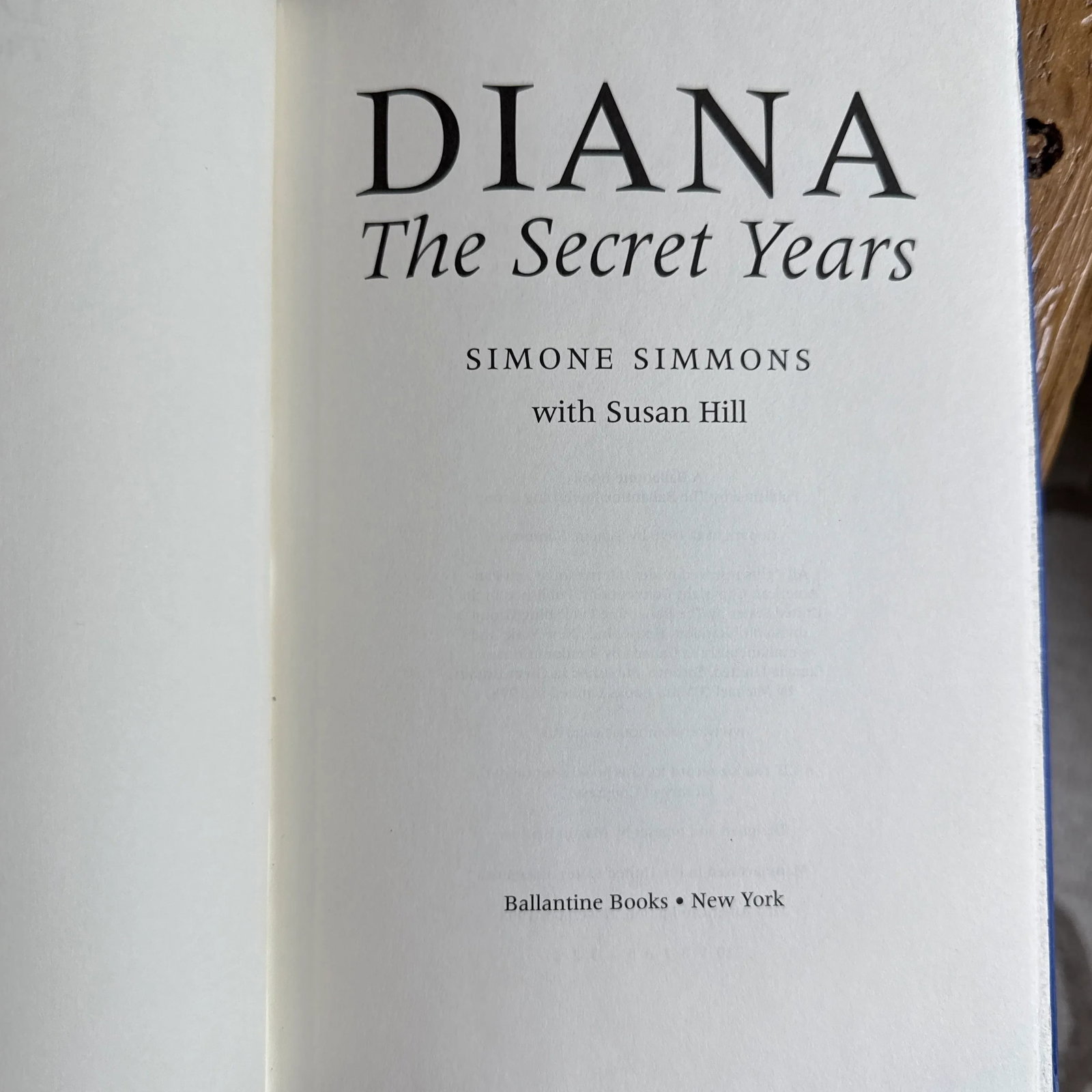 First Edition 1998 Diana the Secret Years Hardcover Book - 5