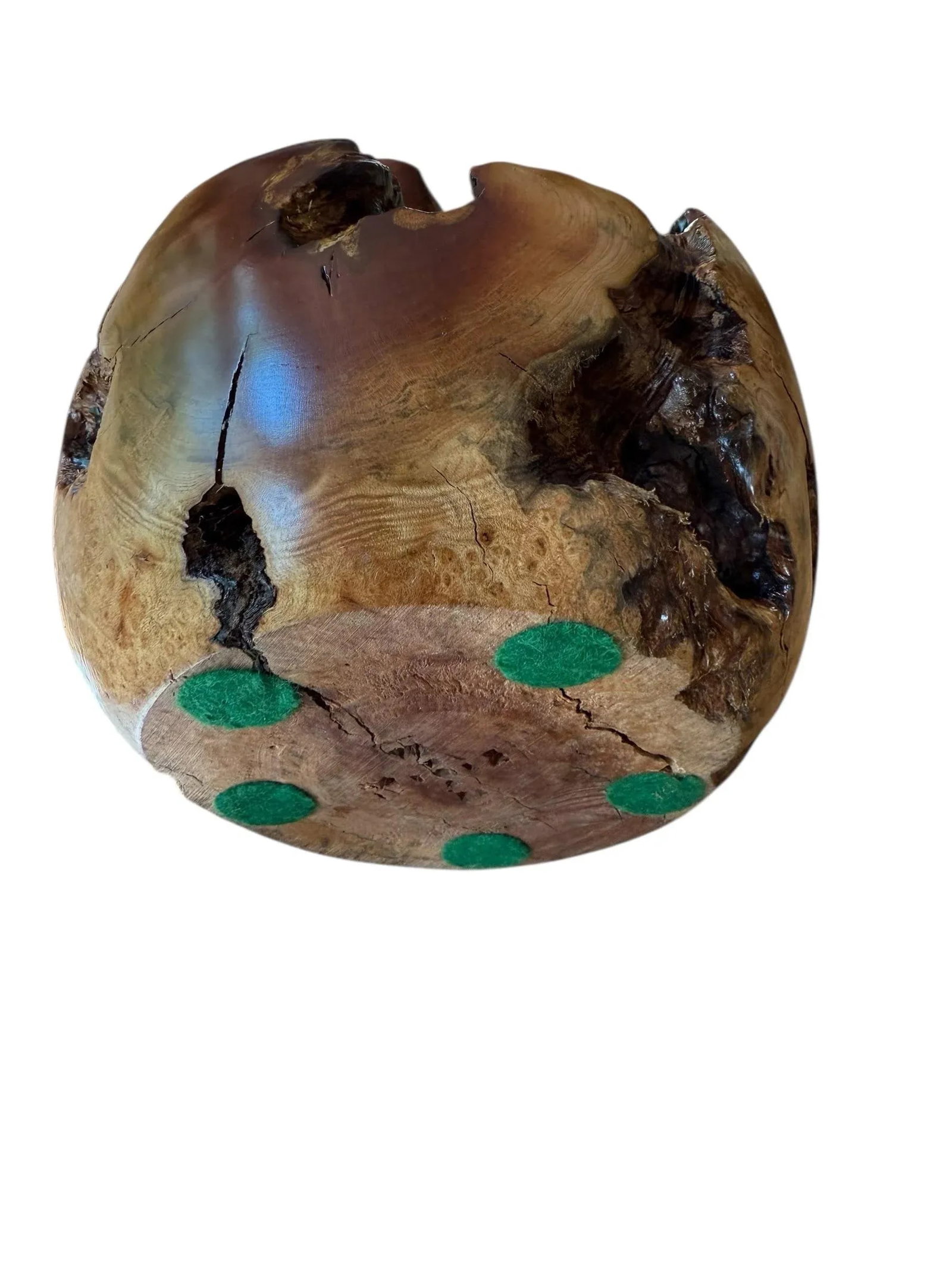 Burlwood Hand Turned Vase Brutalist Decor - 10