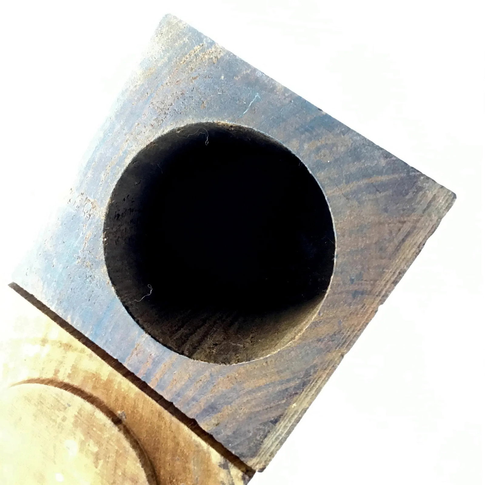 1920s Solid Heavy Wood Carved Covered Box - 10