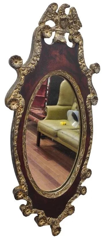 19th Century Carved and Gilt Mahogany Federal Revival Mirror - 2