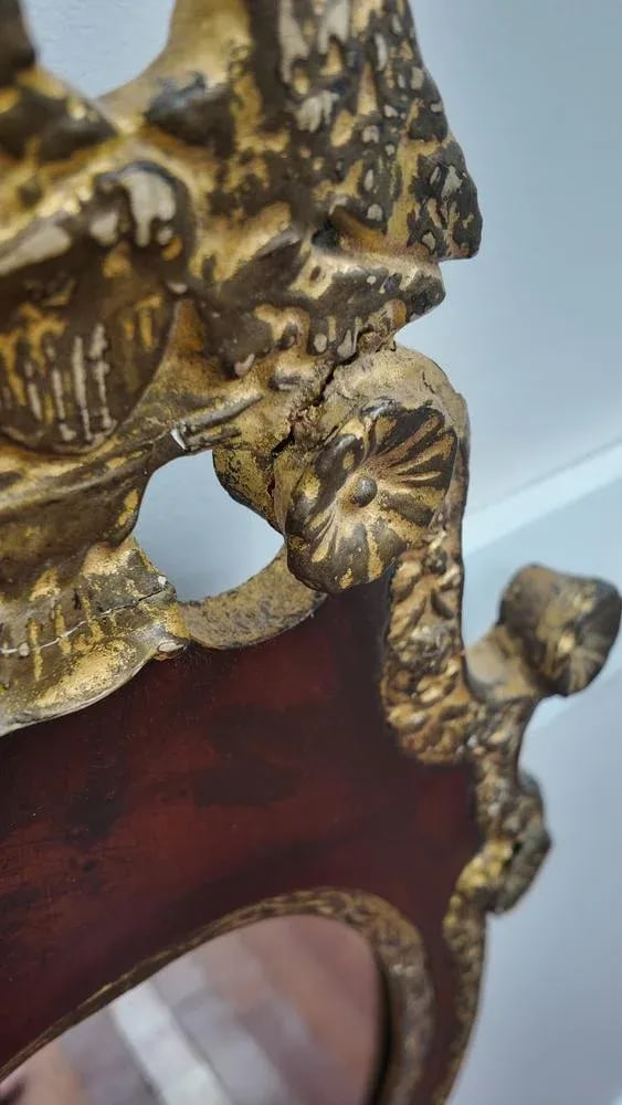 19th Century Carved and Gilt Mahogany Federal Revival Mirror - 8