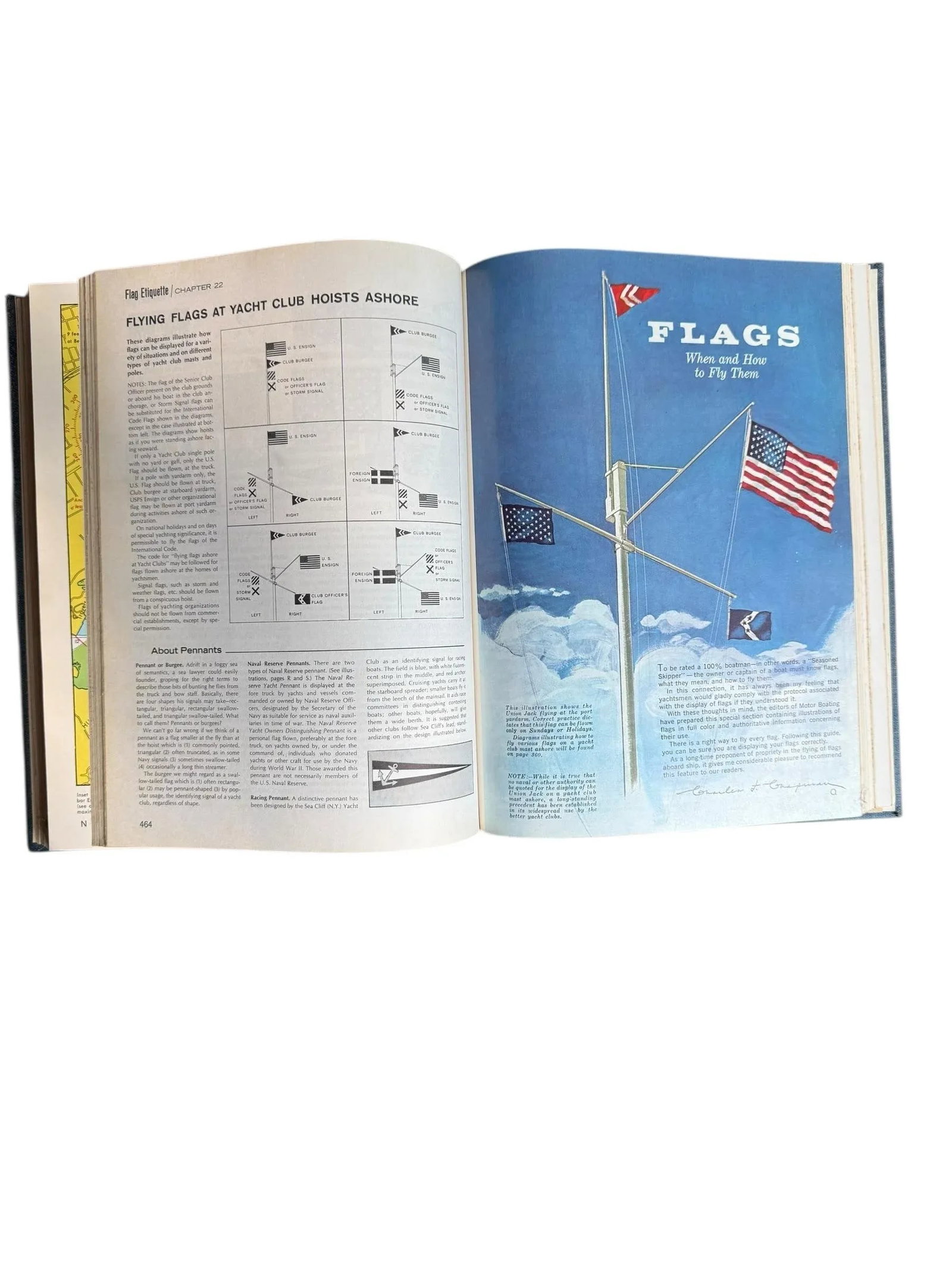 1971 Edition Piloting Seamanship and Small Boat Handling Maritime Blue Hardcover Reference Book - 10