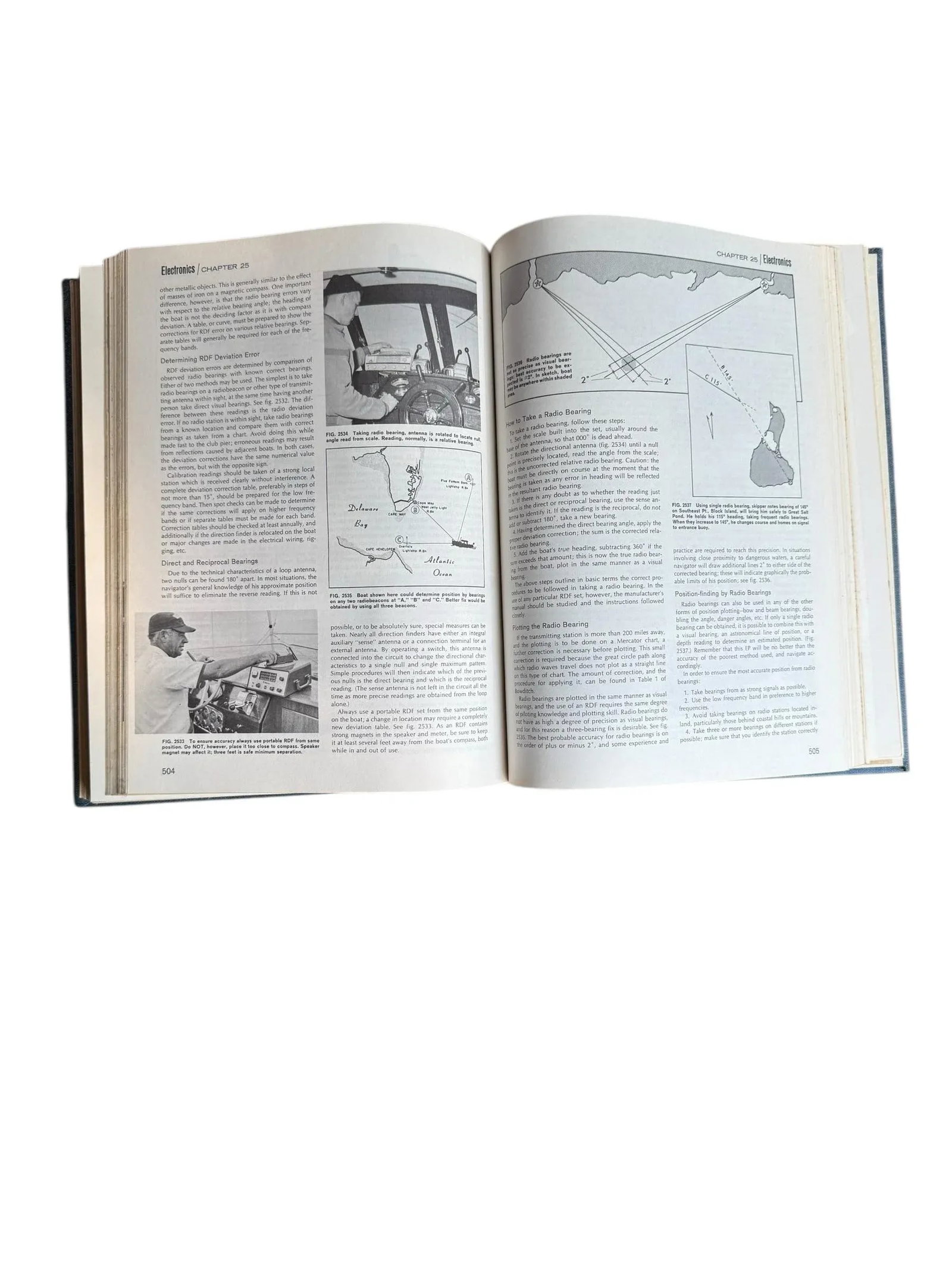 1971 Edition Piloting Seamanship and Small Boat Handling Maritime Blue Hardcover Reference Book - 7