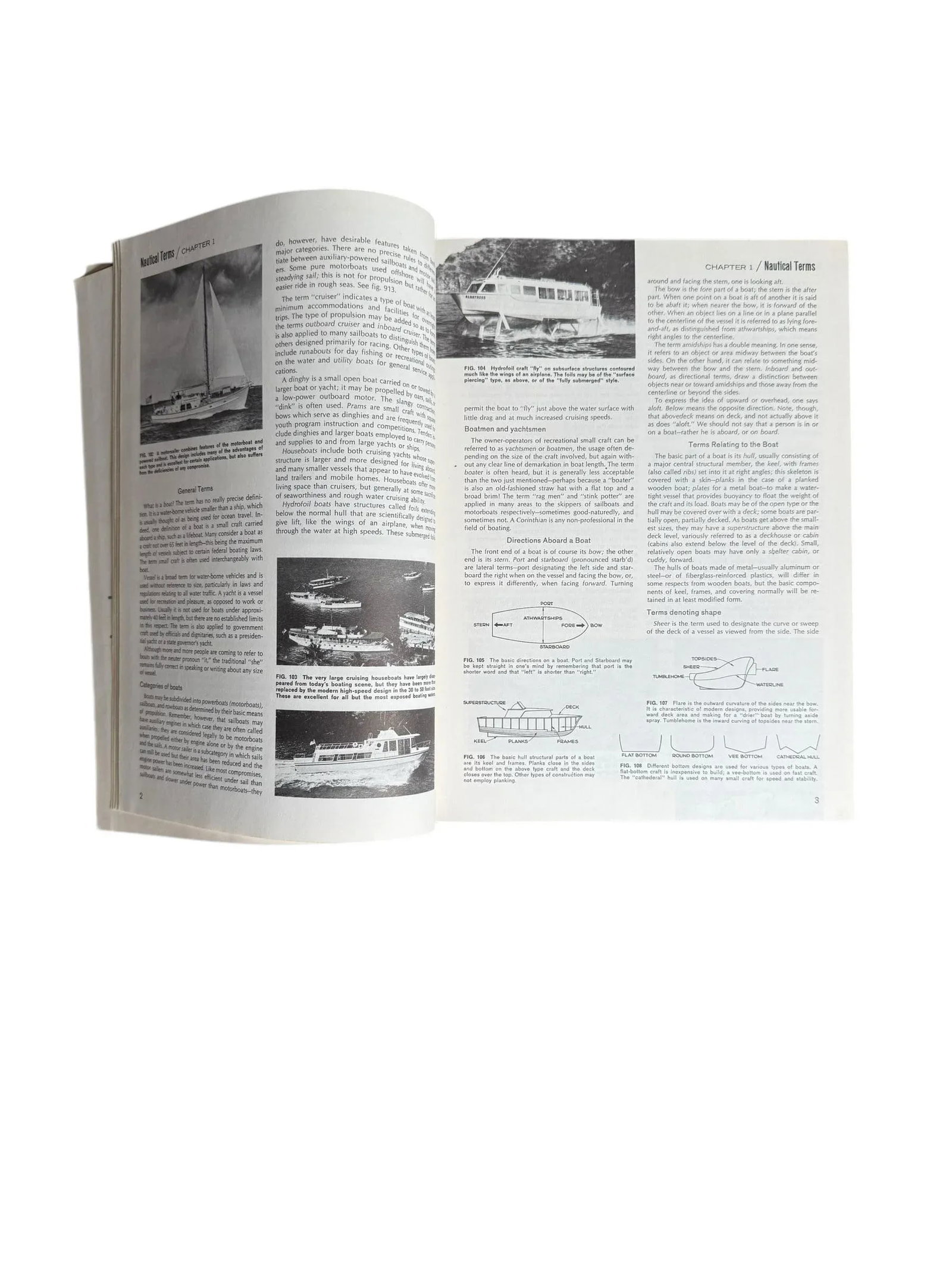 1971 Edition Piloting Seamanship and Small Boat Handling Maritime Blue Hardcover Reference Book - 8