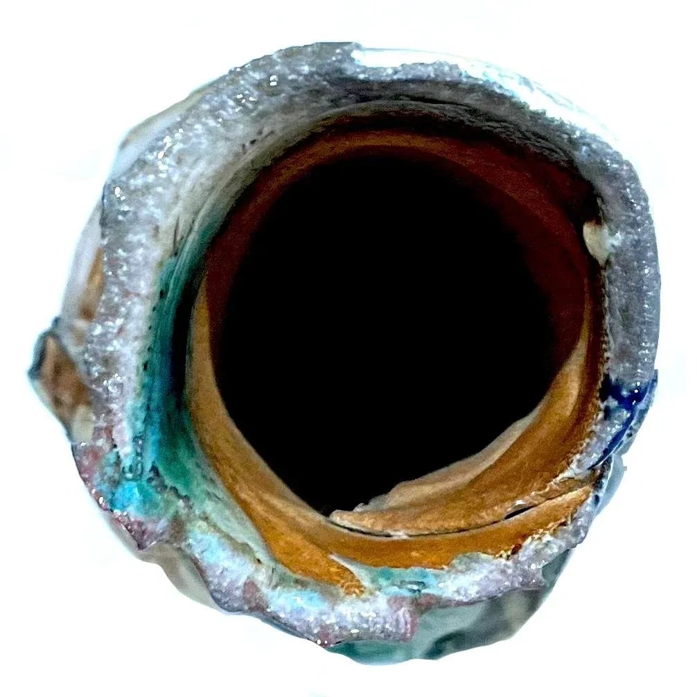 Extra Large Brutalist Studio Pottery Vase by Erik Omundson - Circa 1990's - 11