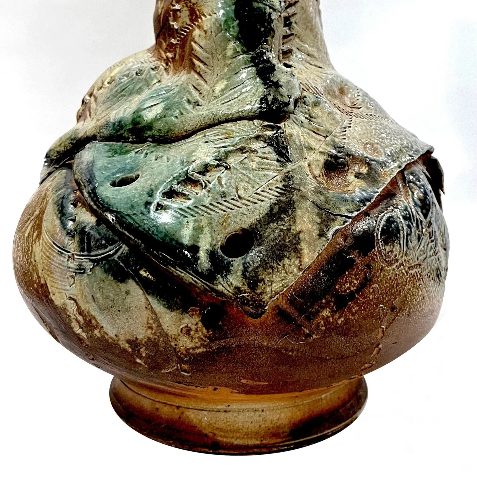 Extra Large Brutalist Studio Pottery Vase by Erik Omundson - Circa 1990's - 8