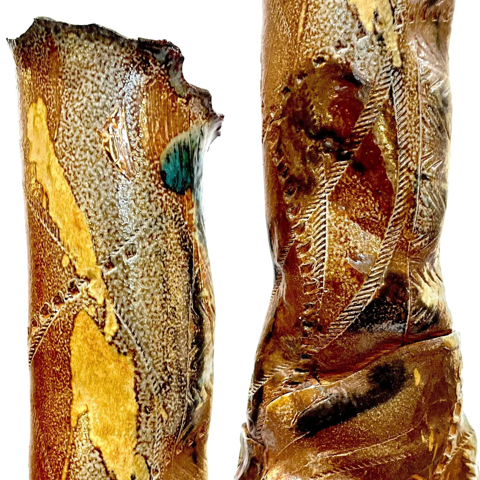 Extra Large Brutalist Studio Pottery Vase by Erik Omundson - Circa 1990's - 9