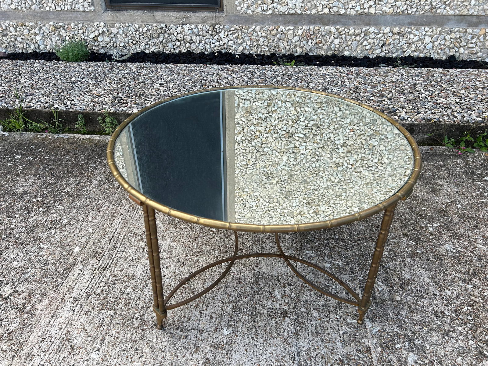 1940s French Maison Baguès Attributed Brass Coffee Table - 4